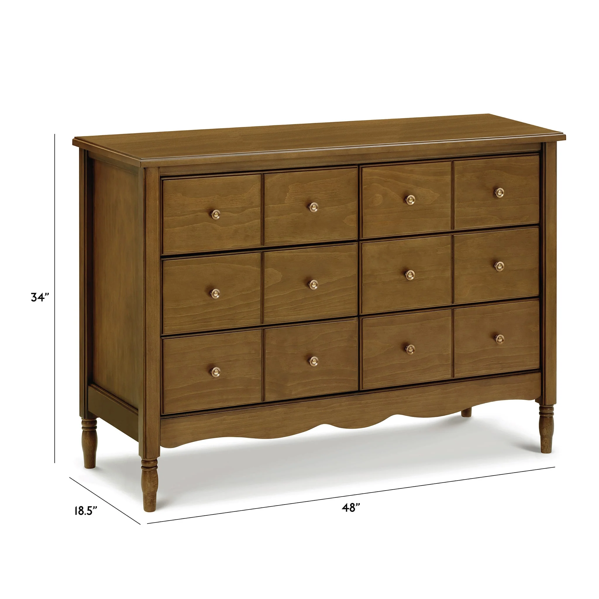 Commode 6 tiroirs Liberty - Noyer - Image 10