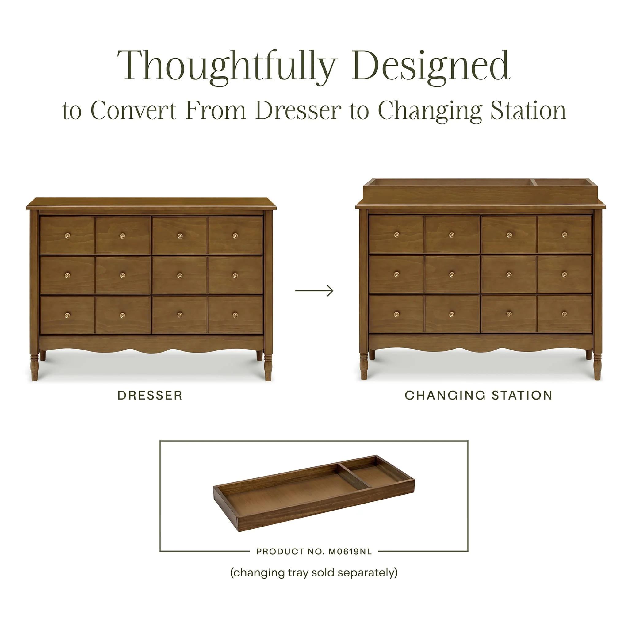 Commode 6 tiroirs Liberty - Noyer - Image 3