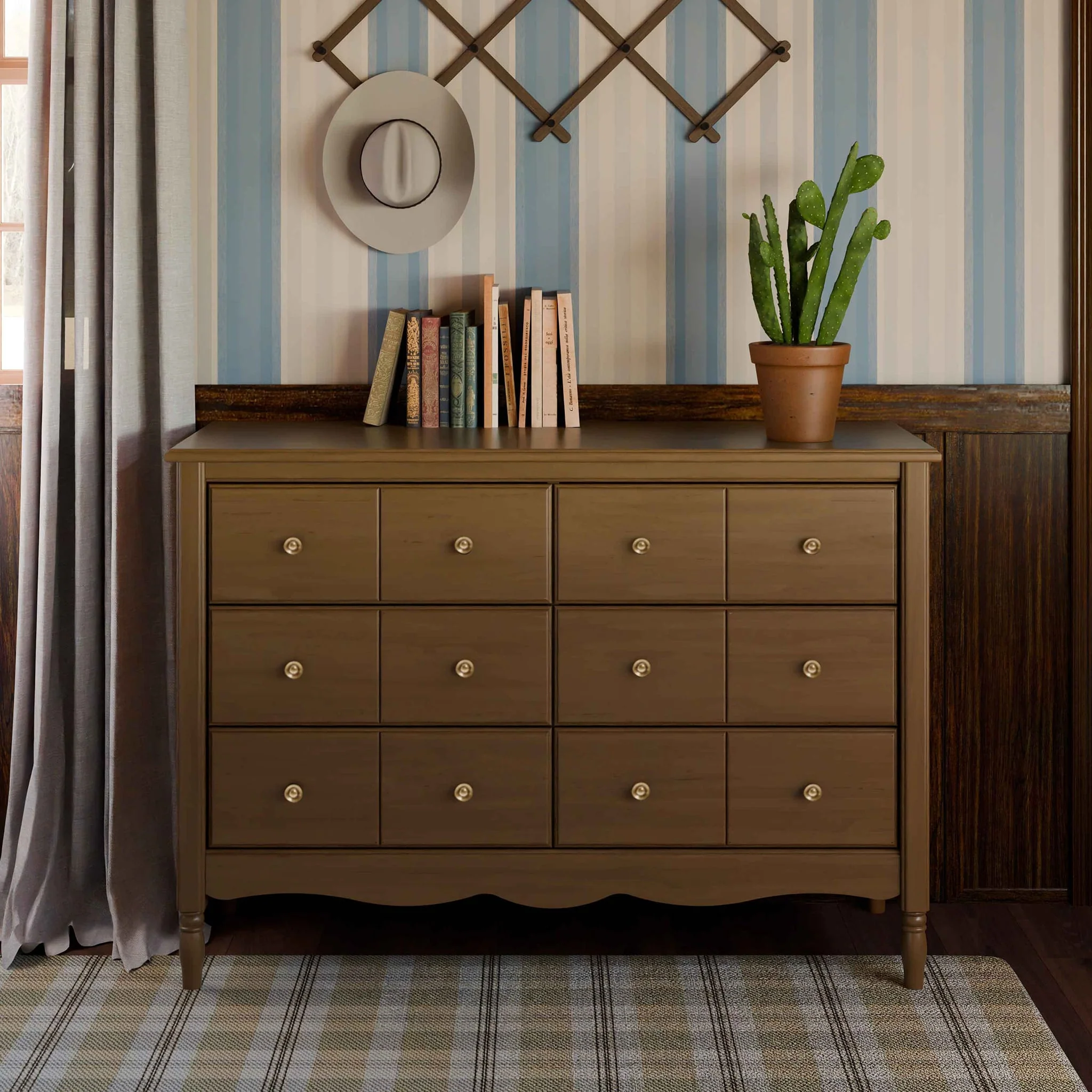 Commode 6 tiroirs Liberty - Noyer - Image 4