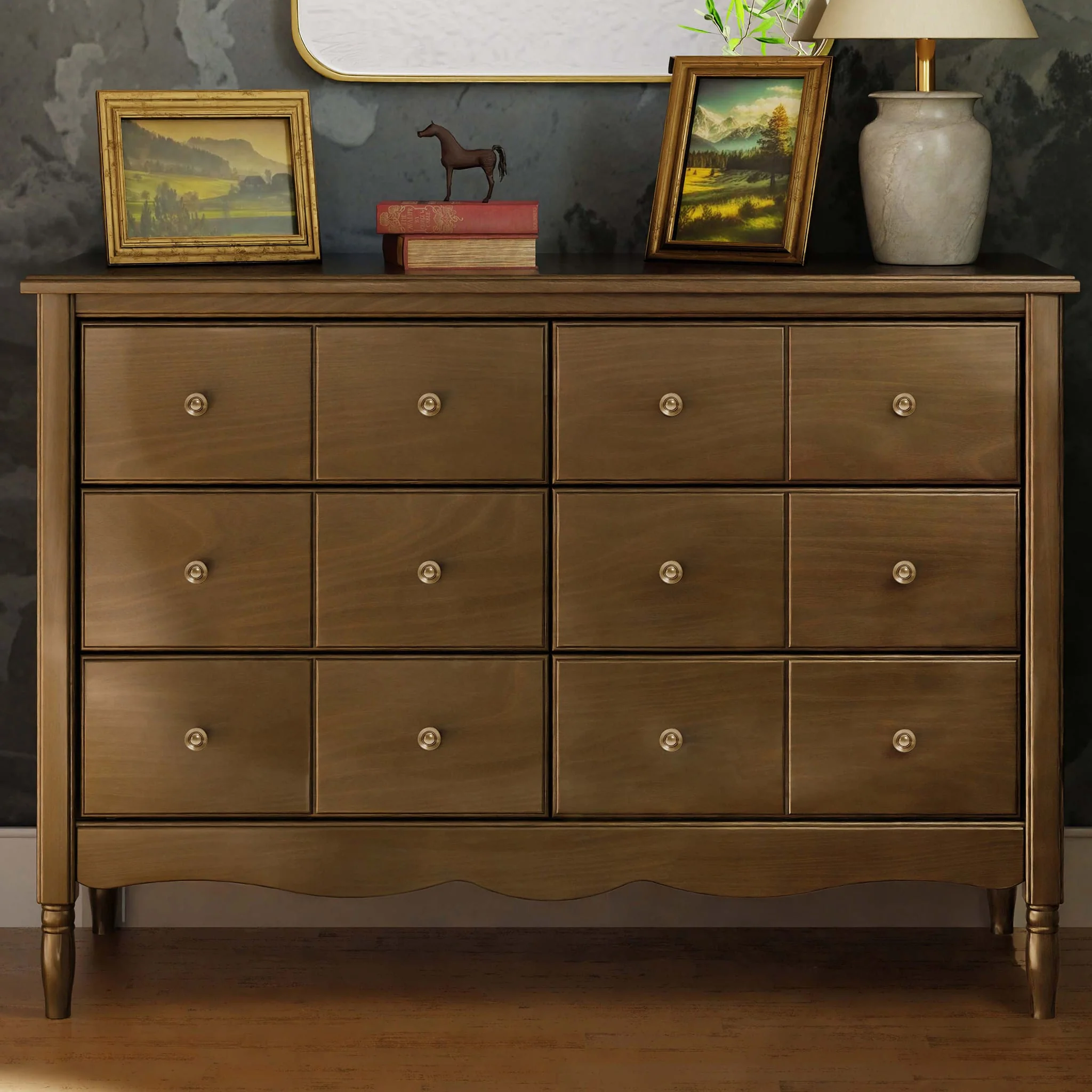 Commode 6 tiroirs Liberty - Noyer - Image 6