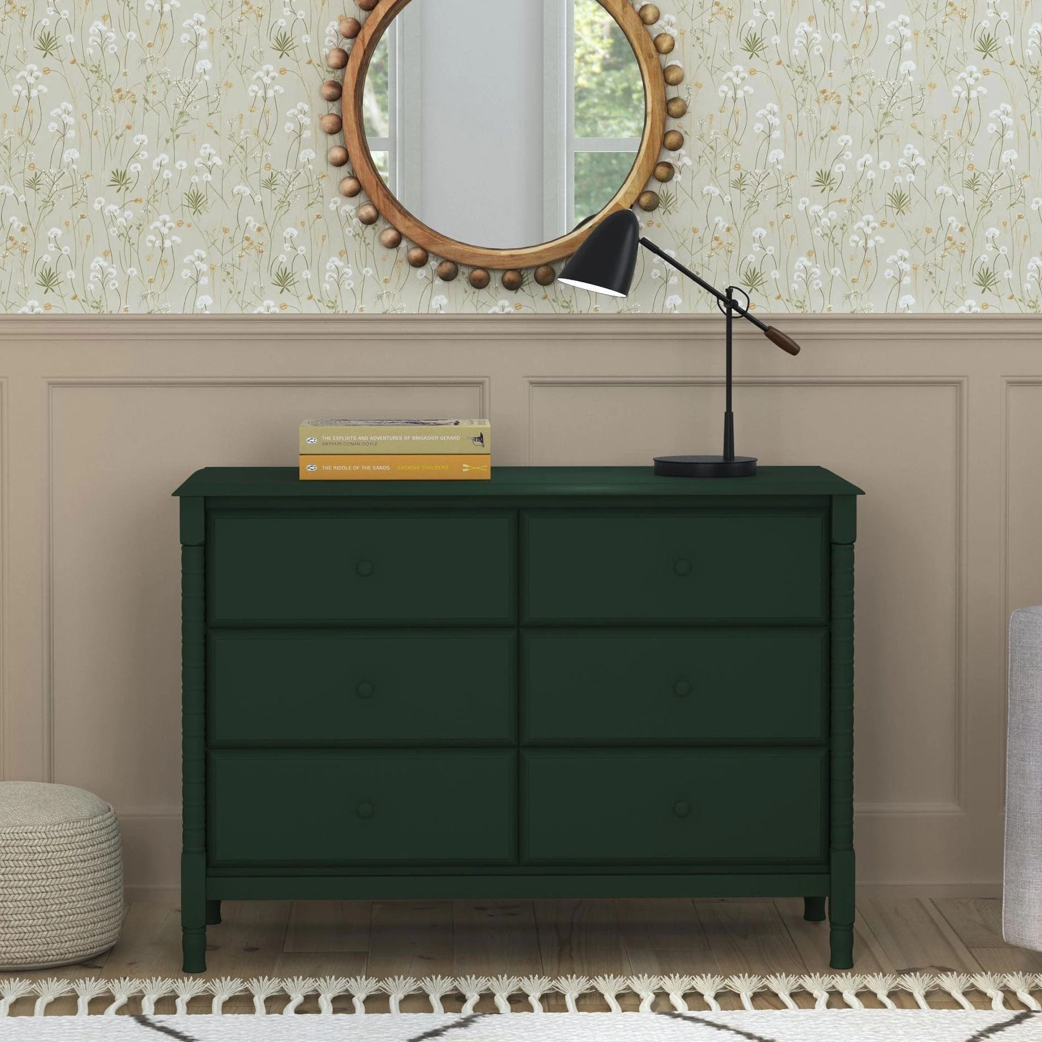 Commode 6 Tiroirs Jenny Lind Spindle - Vert - Image 2