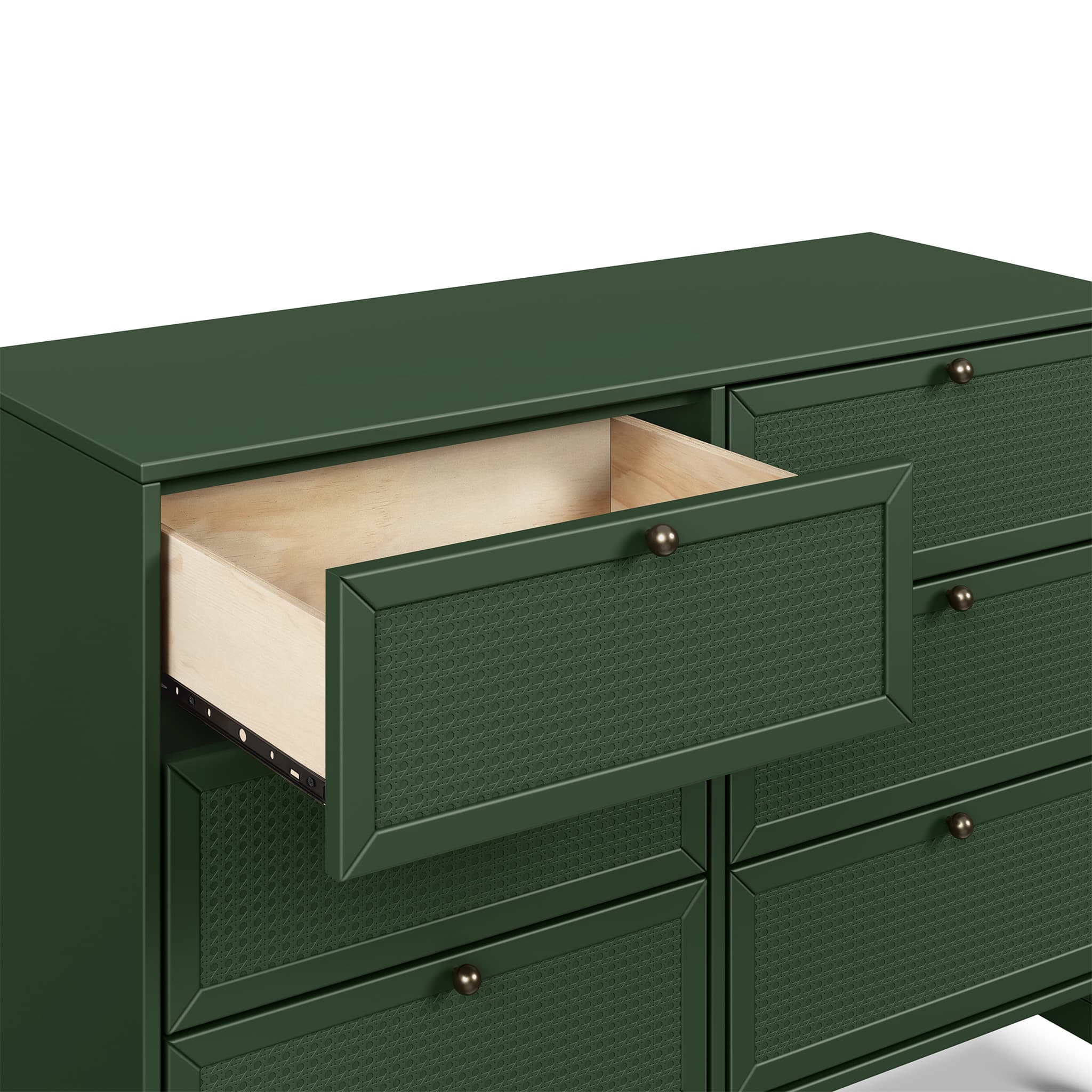 Commode 6 Tiroirs Margot- Vert Forêt - Image 4