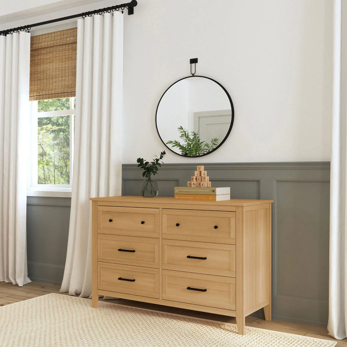 Commode 6 Tiroirs Sawyer Farmhouse - Miel - Image 6