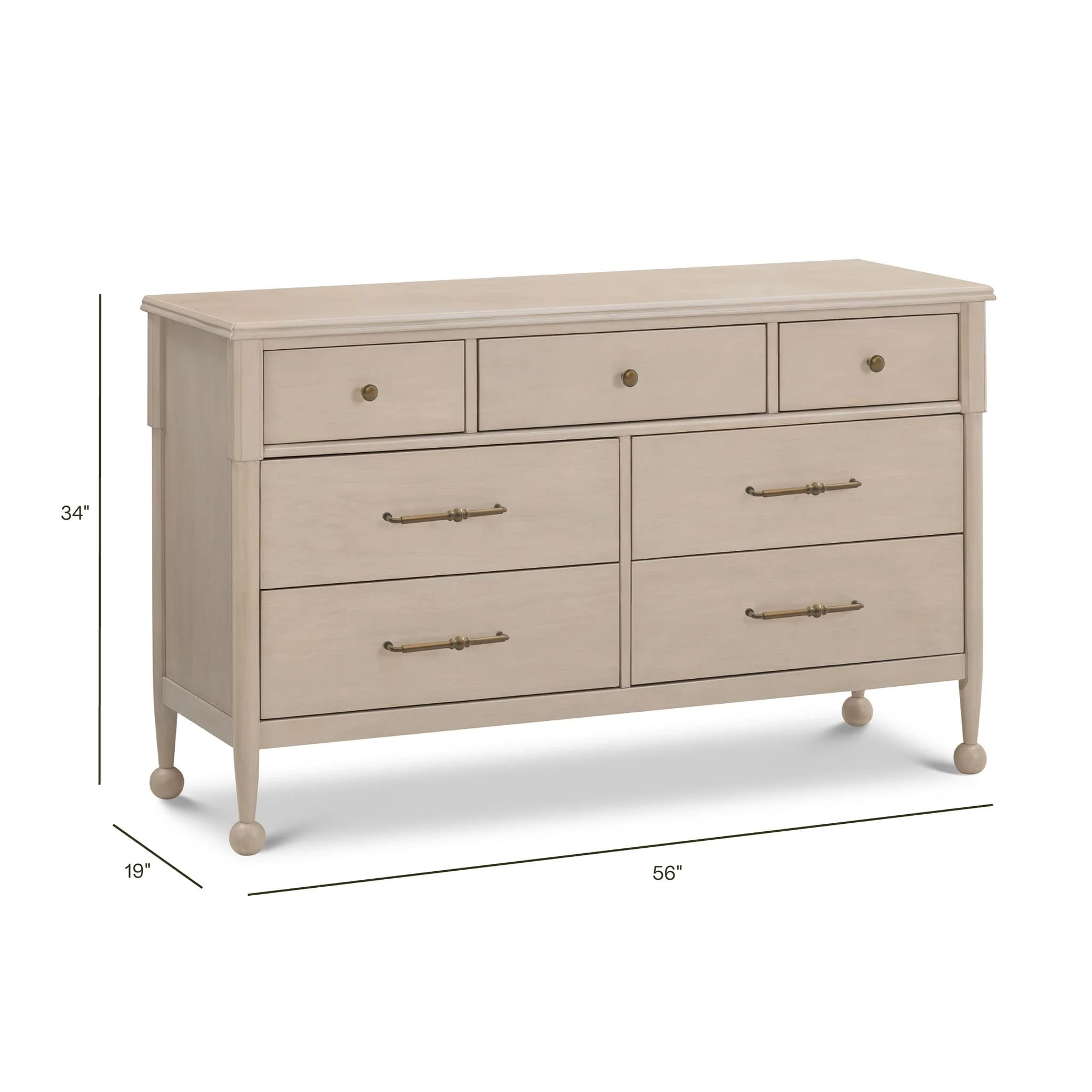 Commode 7 Tiroirs Alouette - Pin Lavé - Image 8