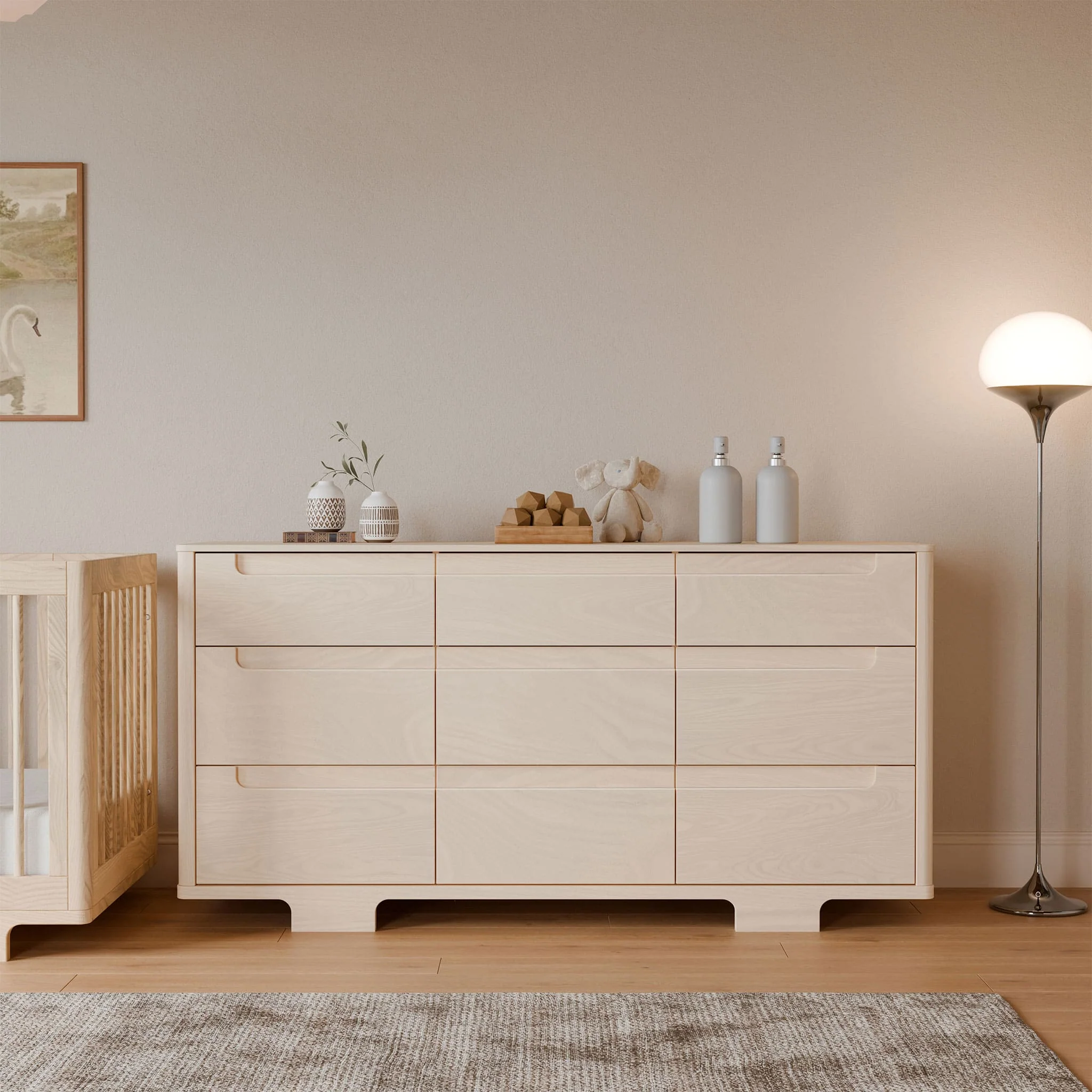 Commode 9 Tiroirs Yuzu - Naturel Lavé - Image 2