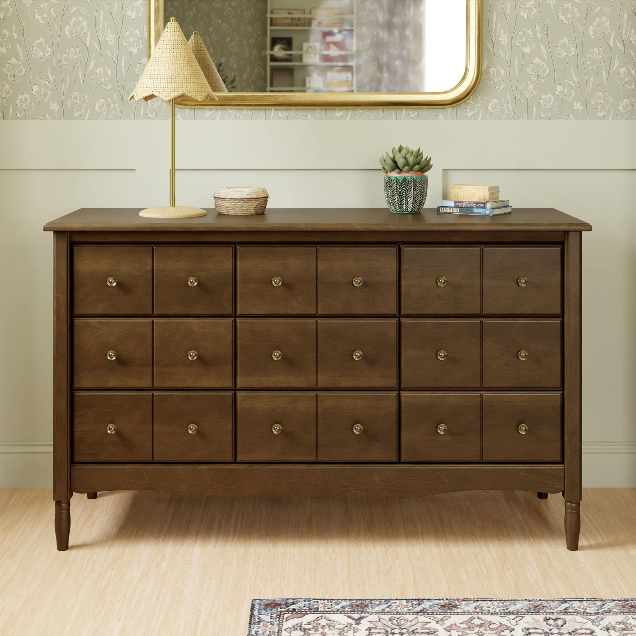 Bureau 9 Tiroirs Liberty - Noyer - Image 9