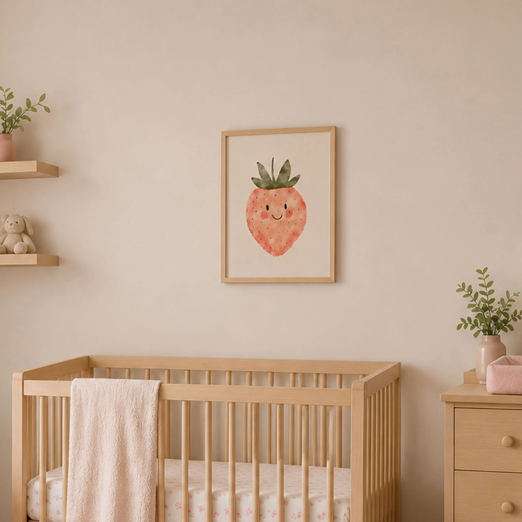 Cadre Fraise Naturel - Image 2
