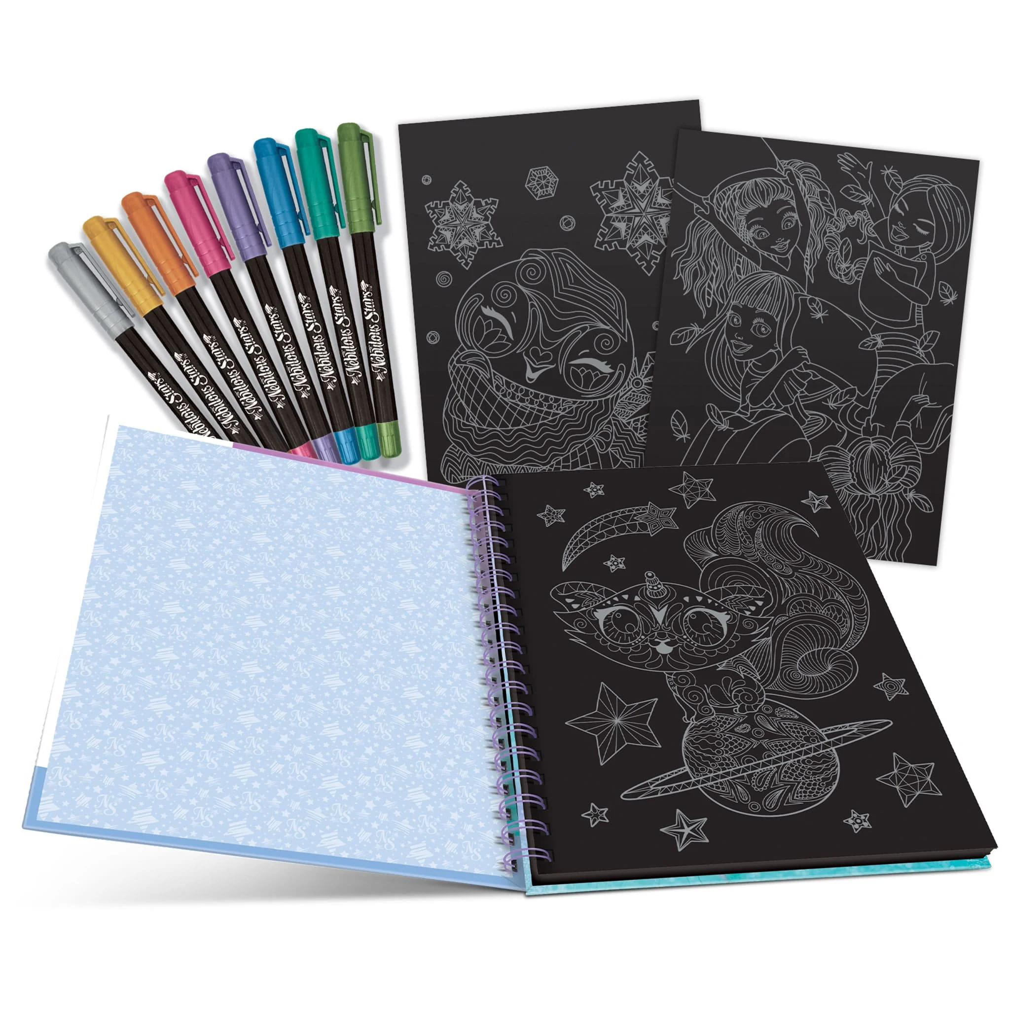 Cahier Coloriage à Pages Noires D'Isadora - Image 2
