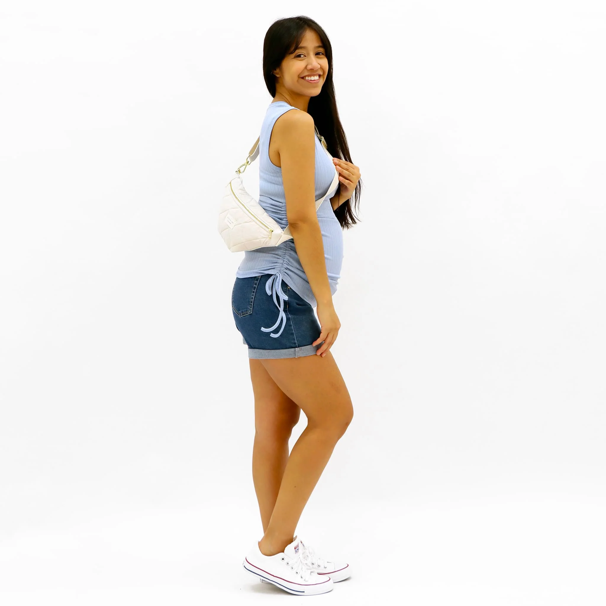 Camisole Côtelé Bleue - Image 3