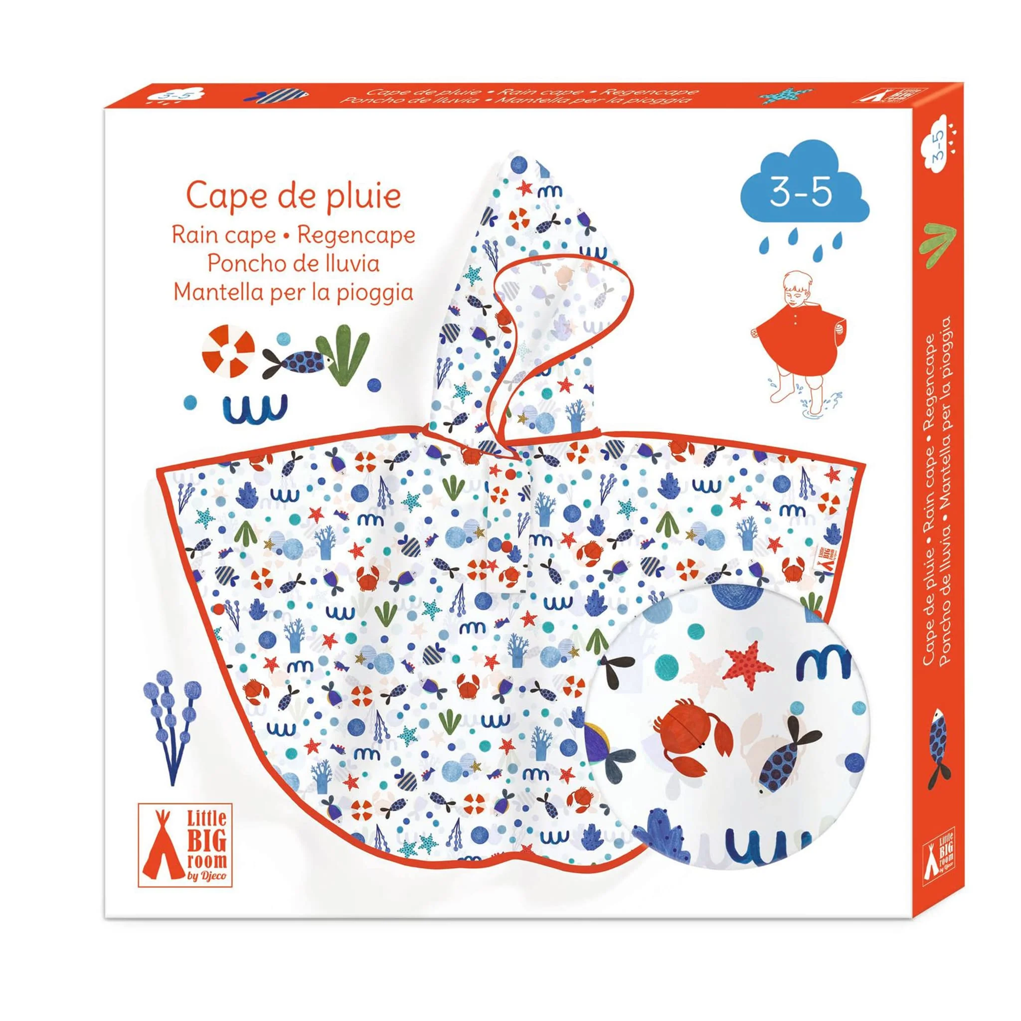Cape de pluie 3-5 ans - Océan - Image 3