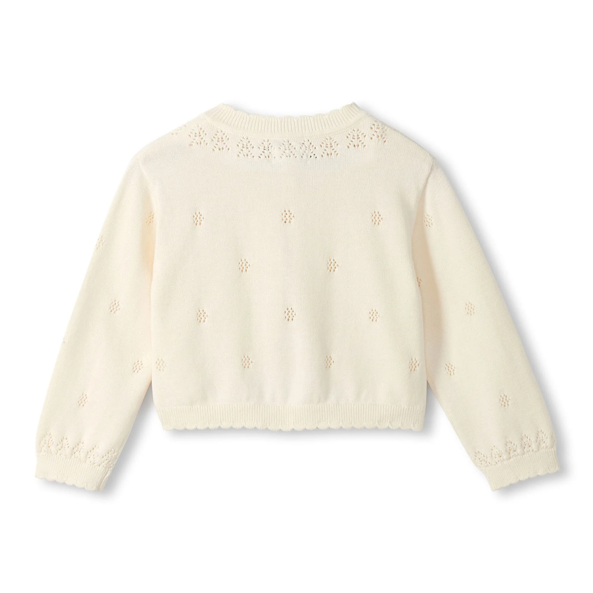 Cardigan Tricot Blanc 6-24mois - Image 2