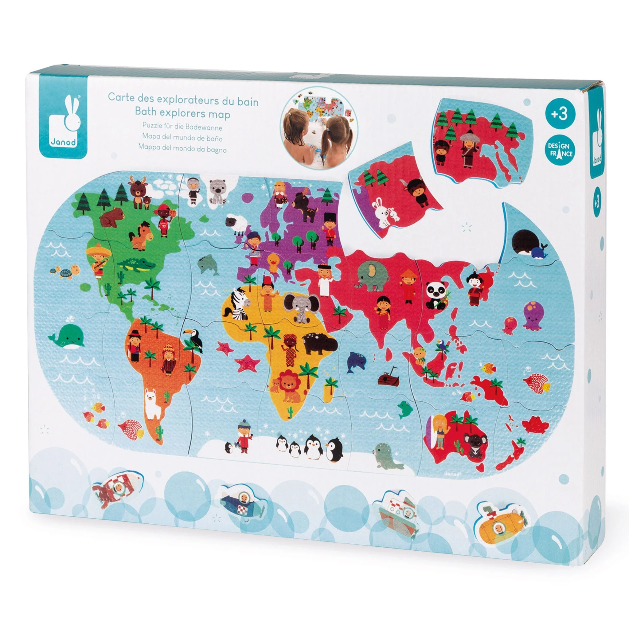 Jouet pour le Bain Carte du Monde - Image 5