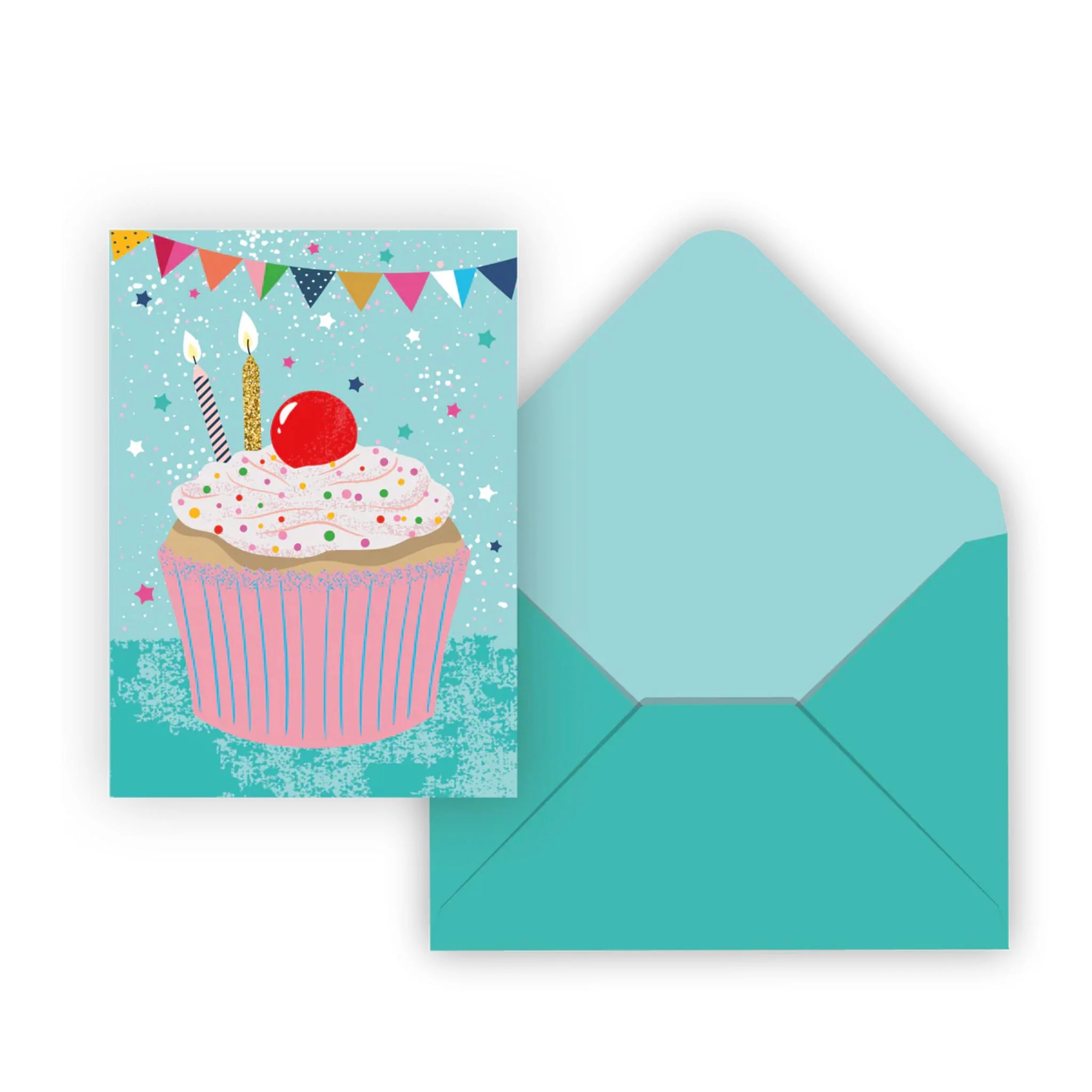 Carte Souhait De Fête Cupcake