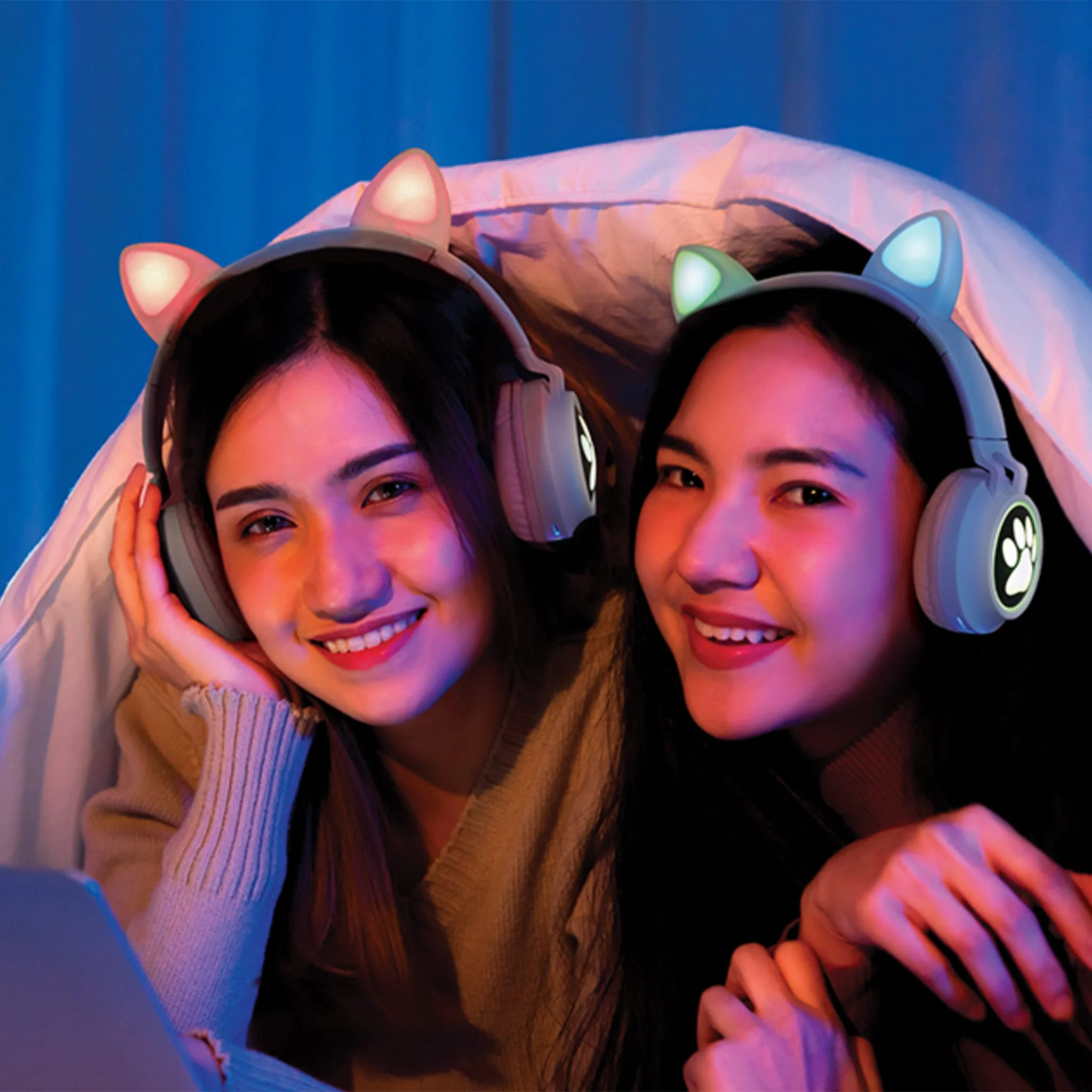 Casque Bluetooth Lumineux - Chat - Image 2