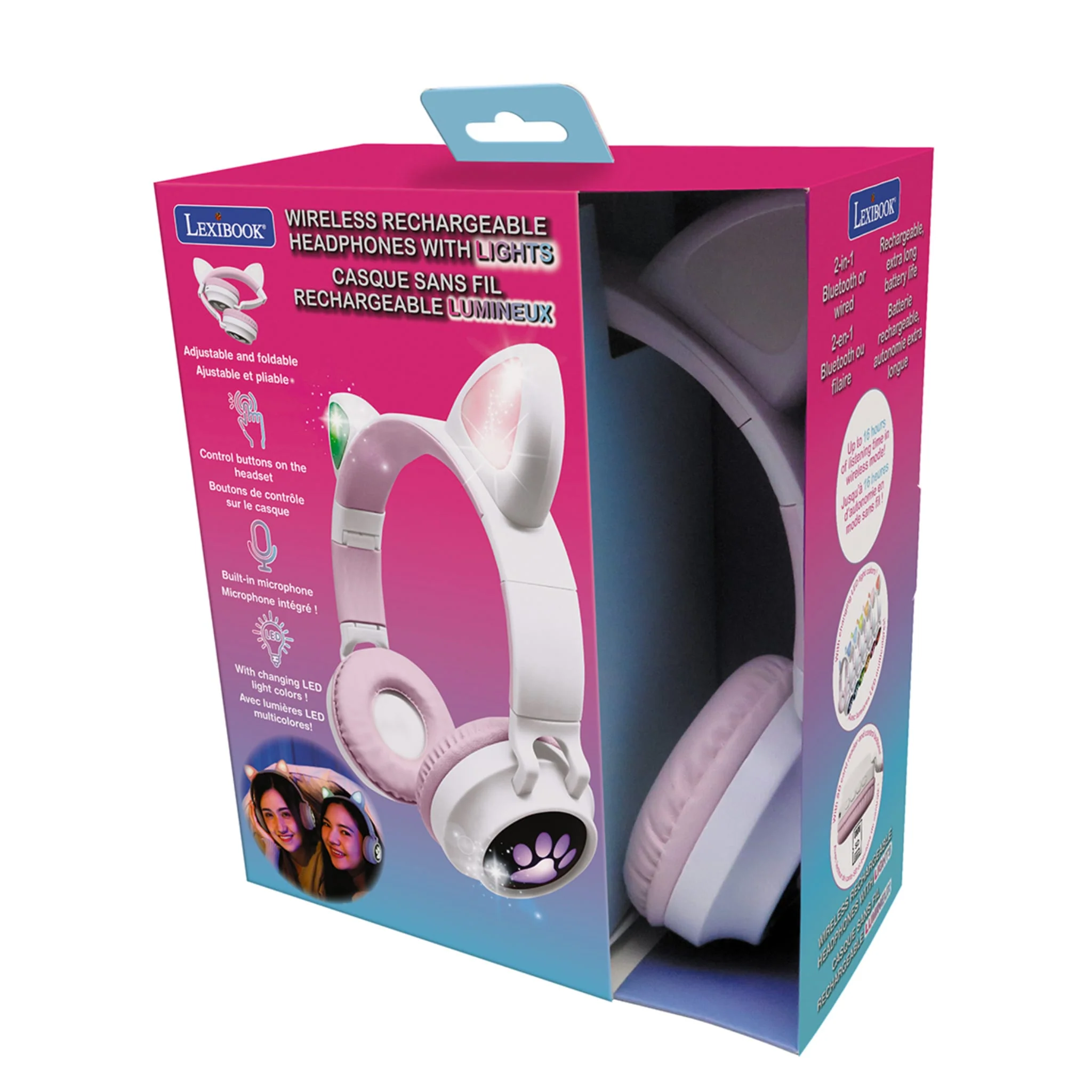Casque Bluetooth Lumineux - Chat - Image 4