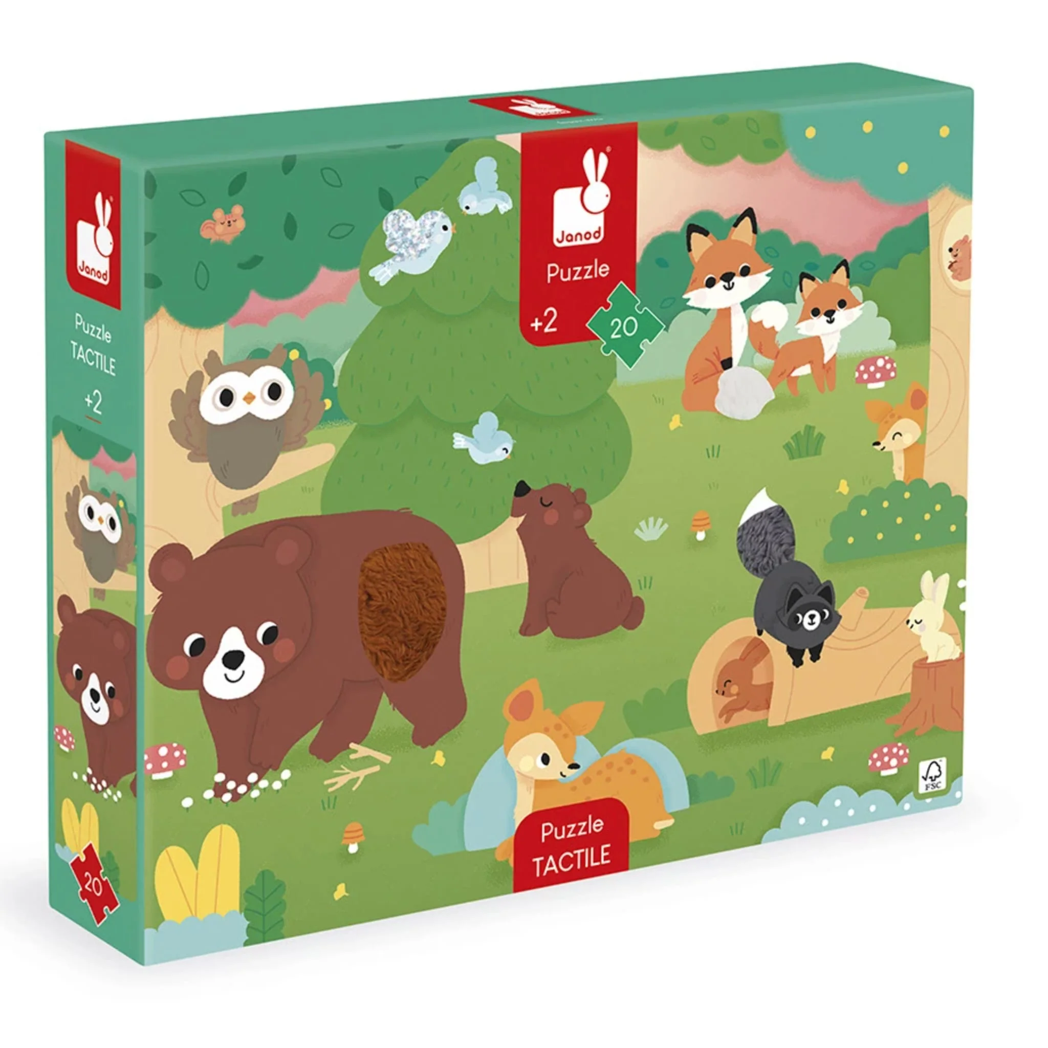 Casse-tĂȘte Tactile - Animaux de la ForĂȘt
