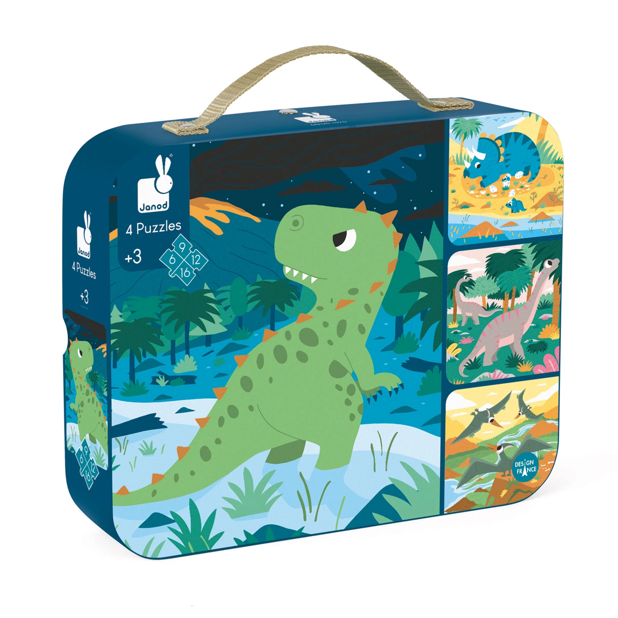 Casse-Tête 4 en 1 - Dinosaures - Image 3