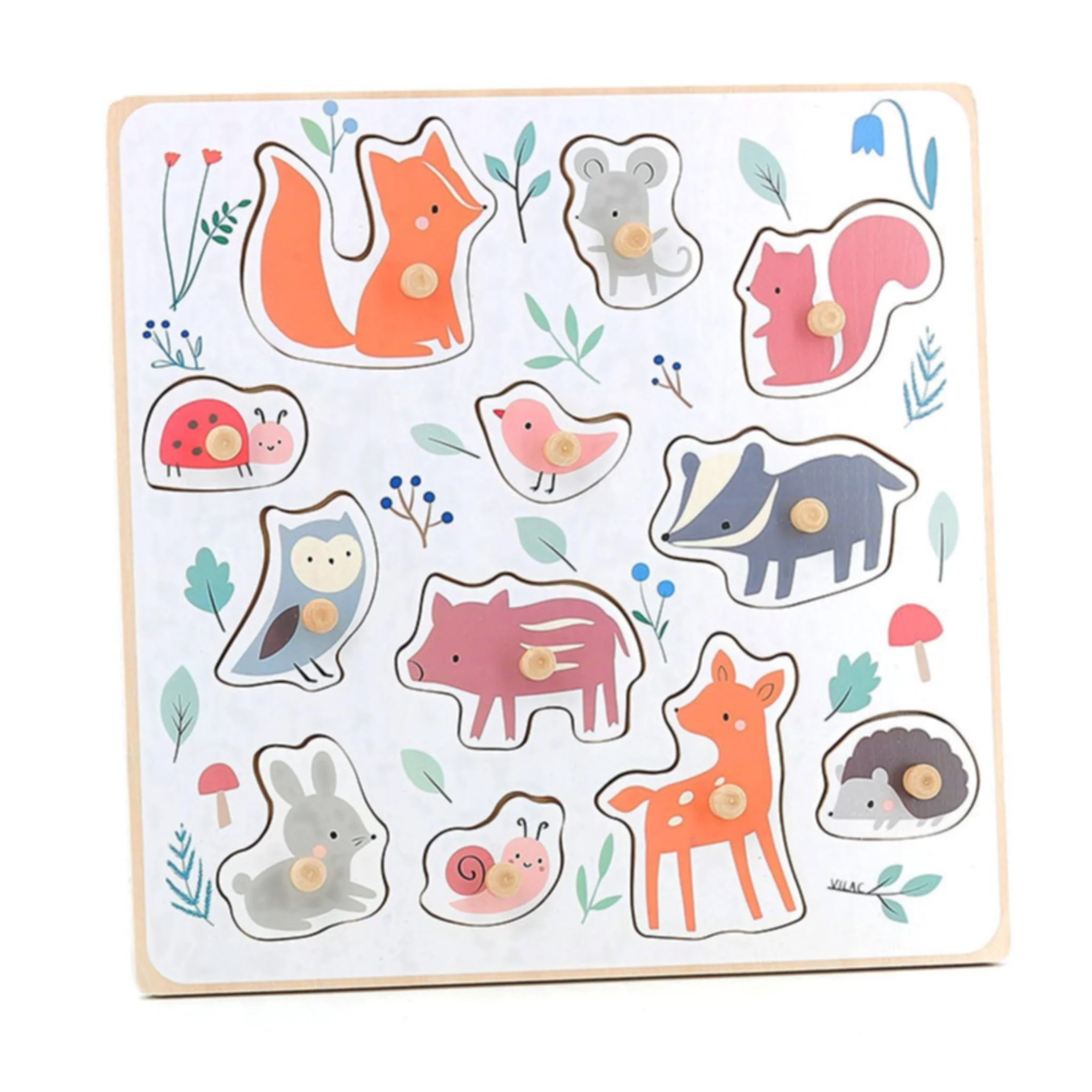 Casse-tête en Bois - Animaux Forêt - Image 2