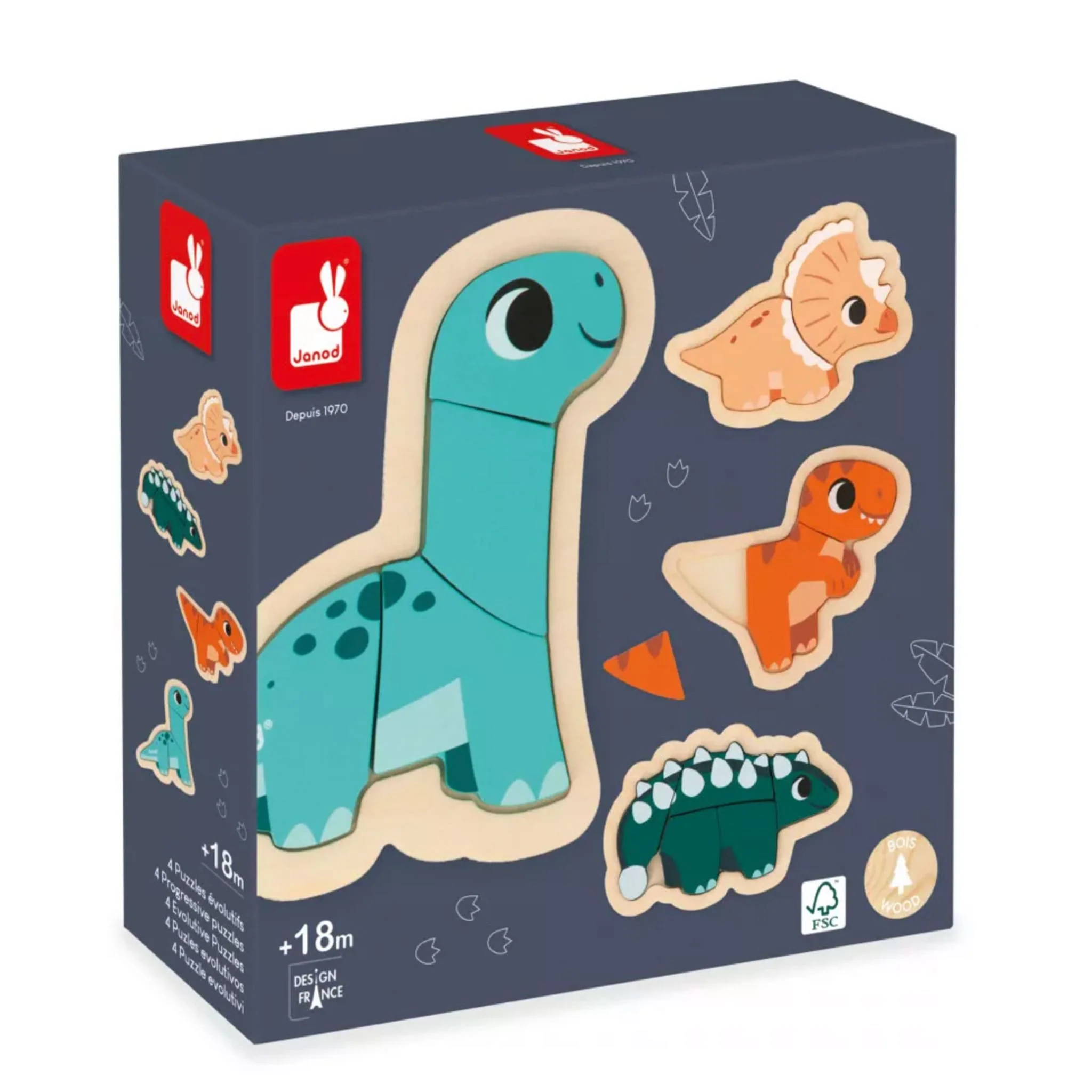 Casse-têtes en Bois - Dinosaures - Image 3
