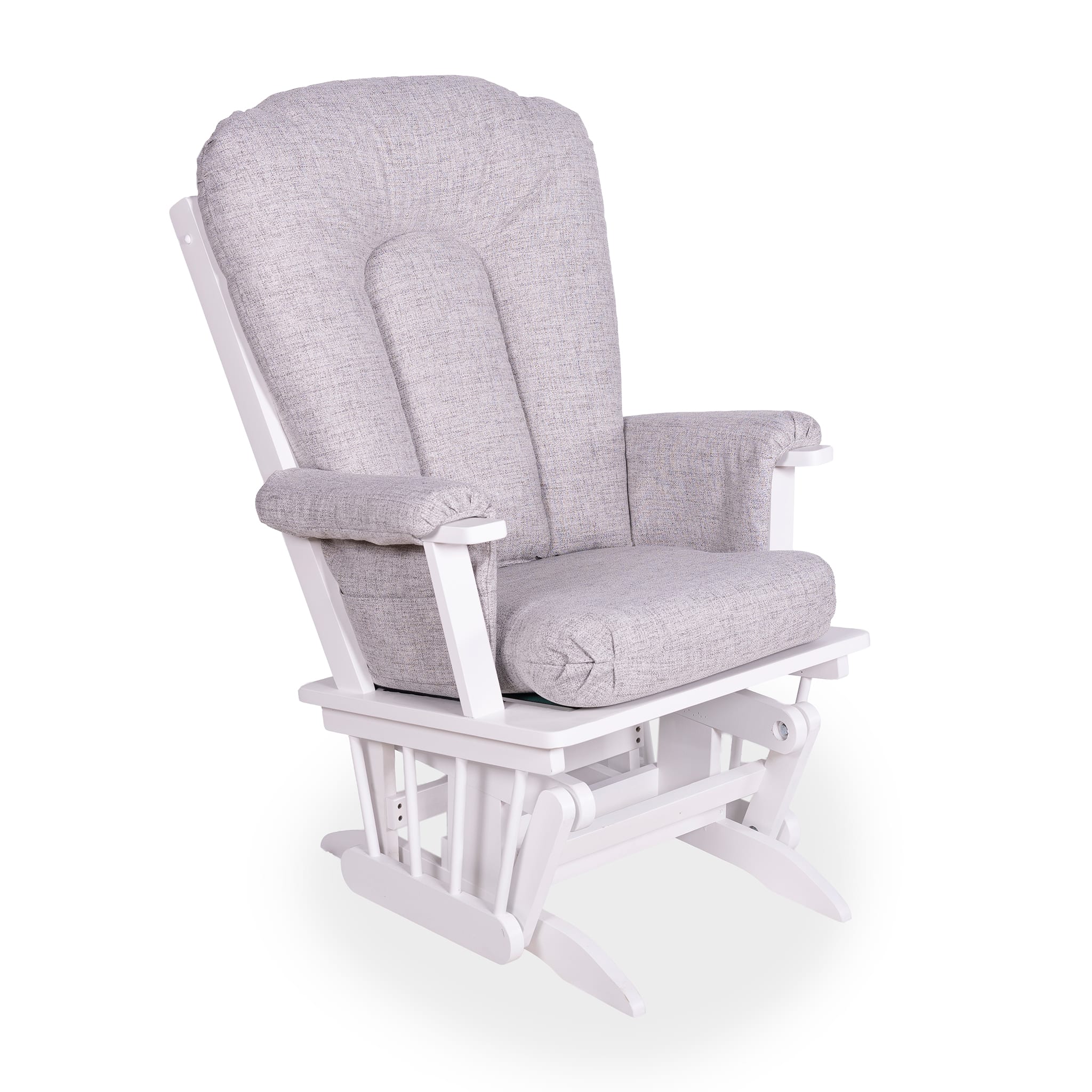 Chaise Berçante Bois - Blanc-  Tissus sur commande spéciale - Image 11