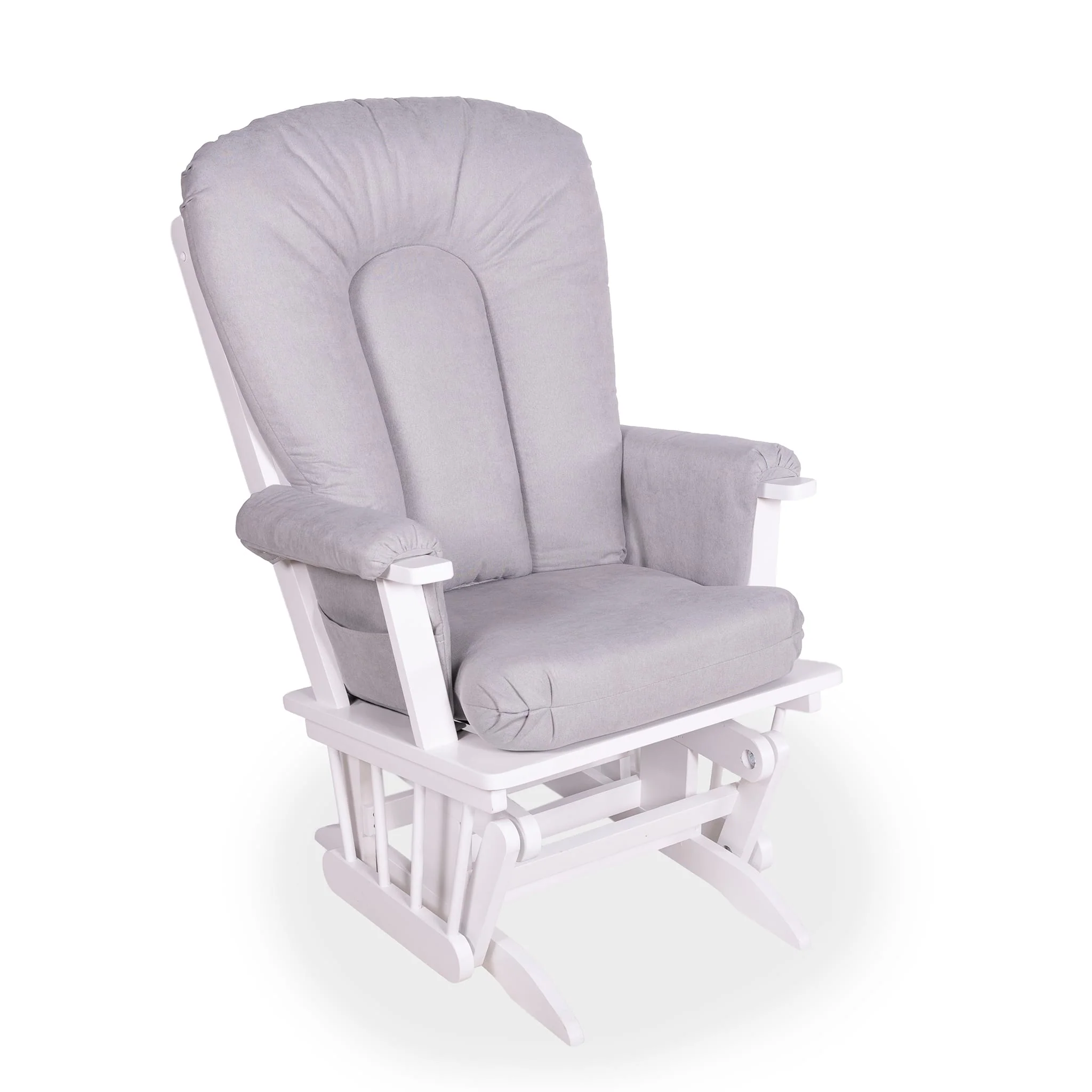 Chaise Berçante Bois - Blanc-  Tissus sur commande spéciale - Image 23