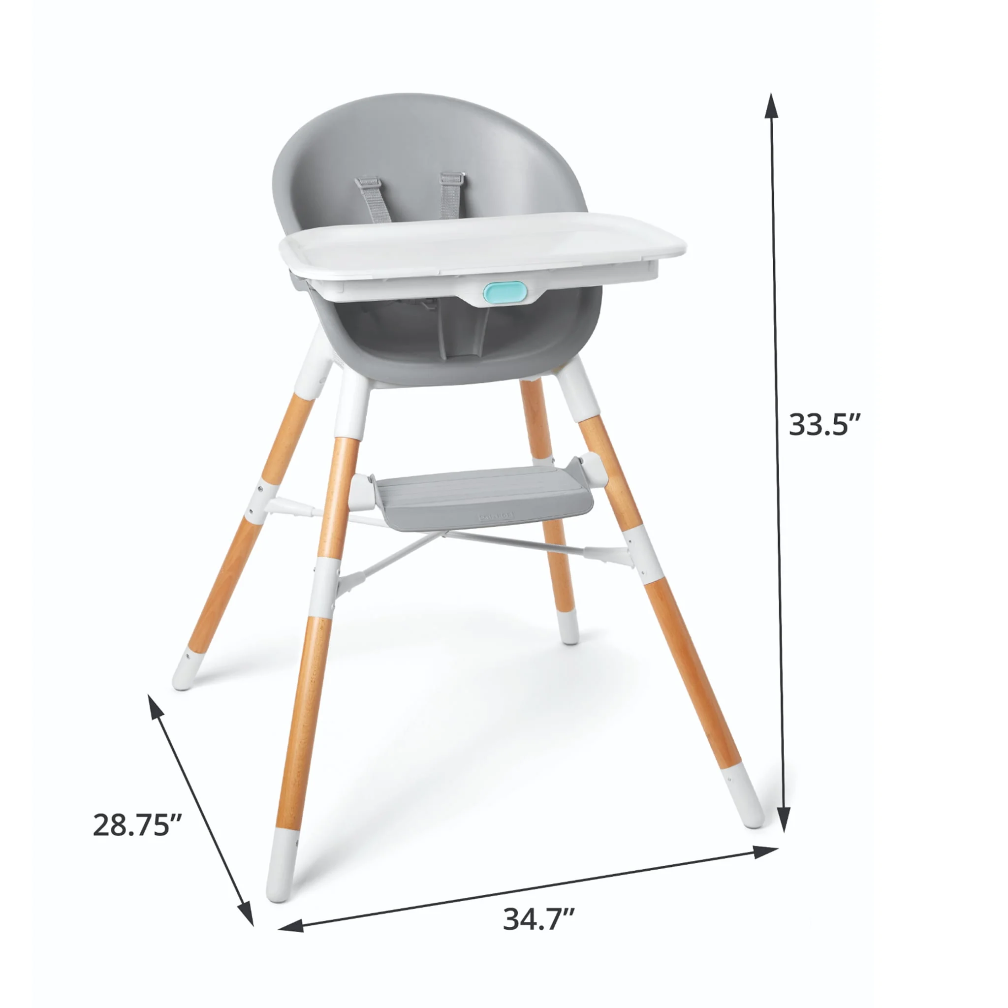 Chaise Haute 4-en-1 - Avoine - Image 4