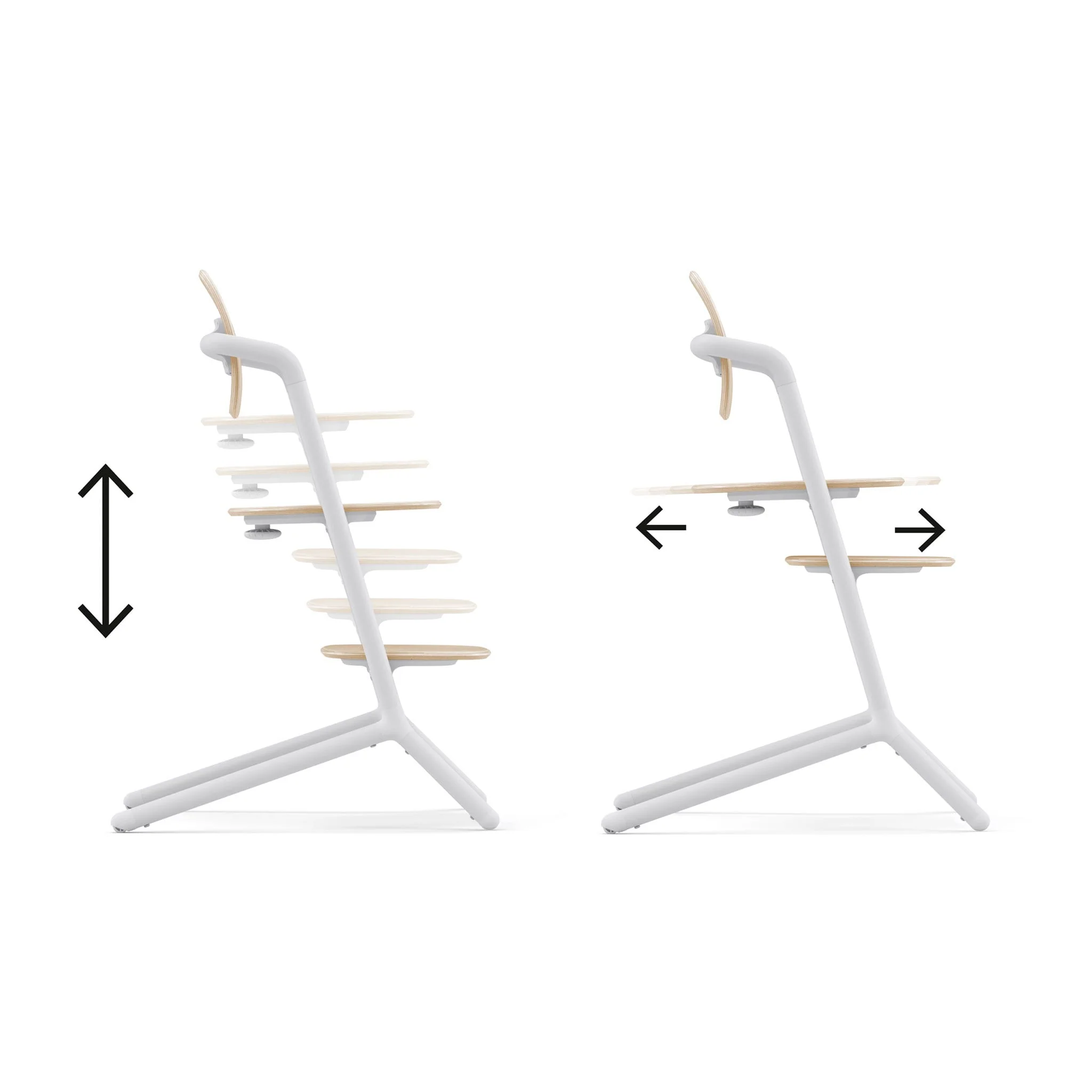 Chaise Haute 3-en-1 Lemo - Sable Blanc - Image 10