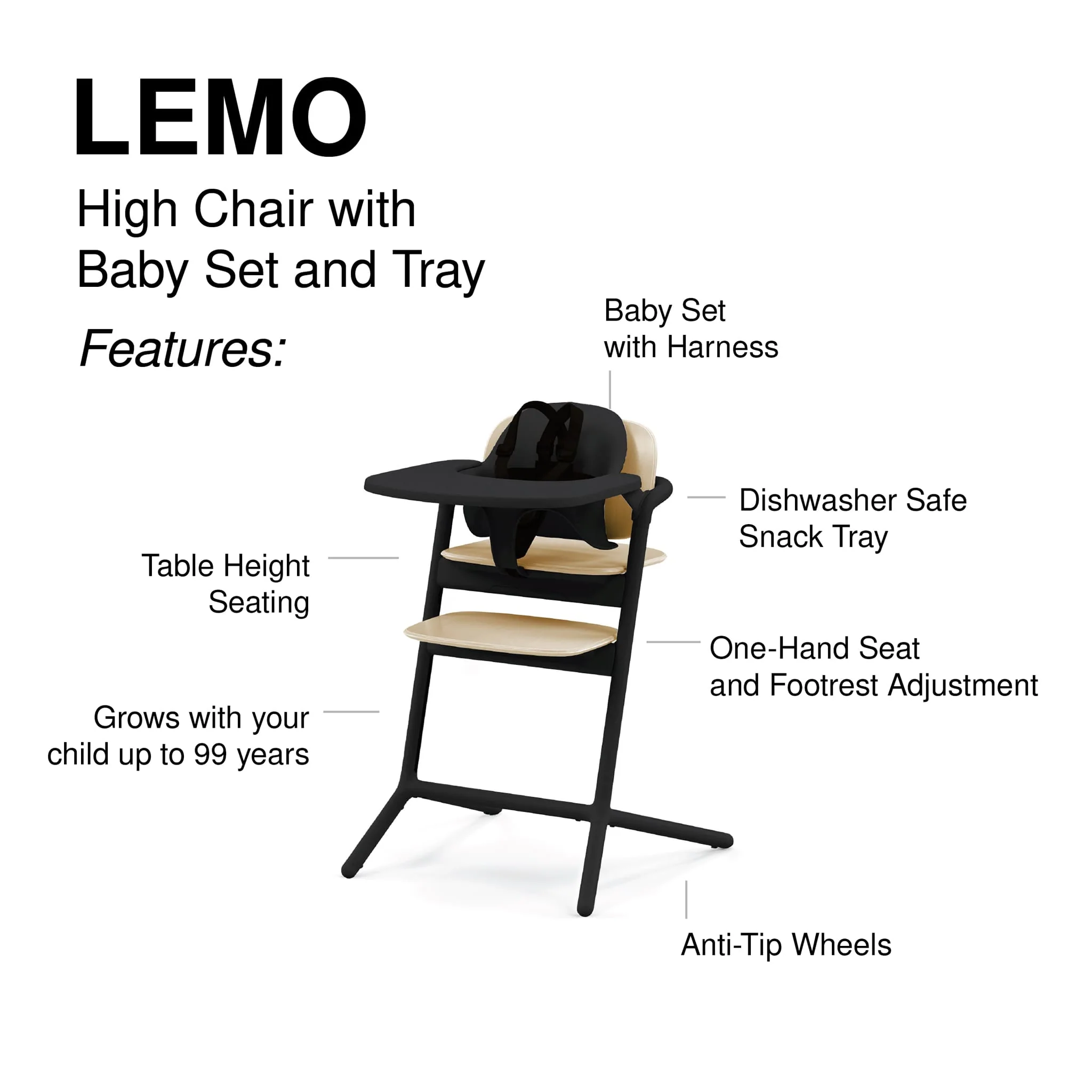 Chaise Lemo 3-en-1 + Tour d'Apprentissage - Image 11