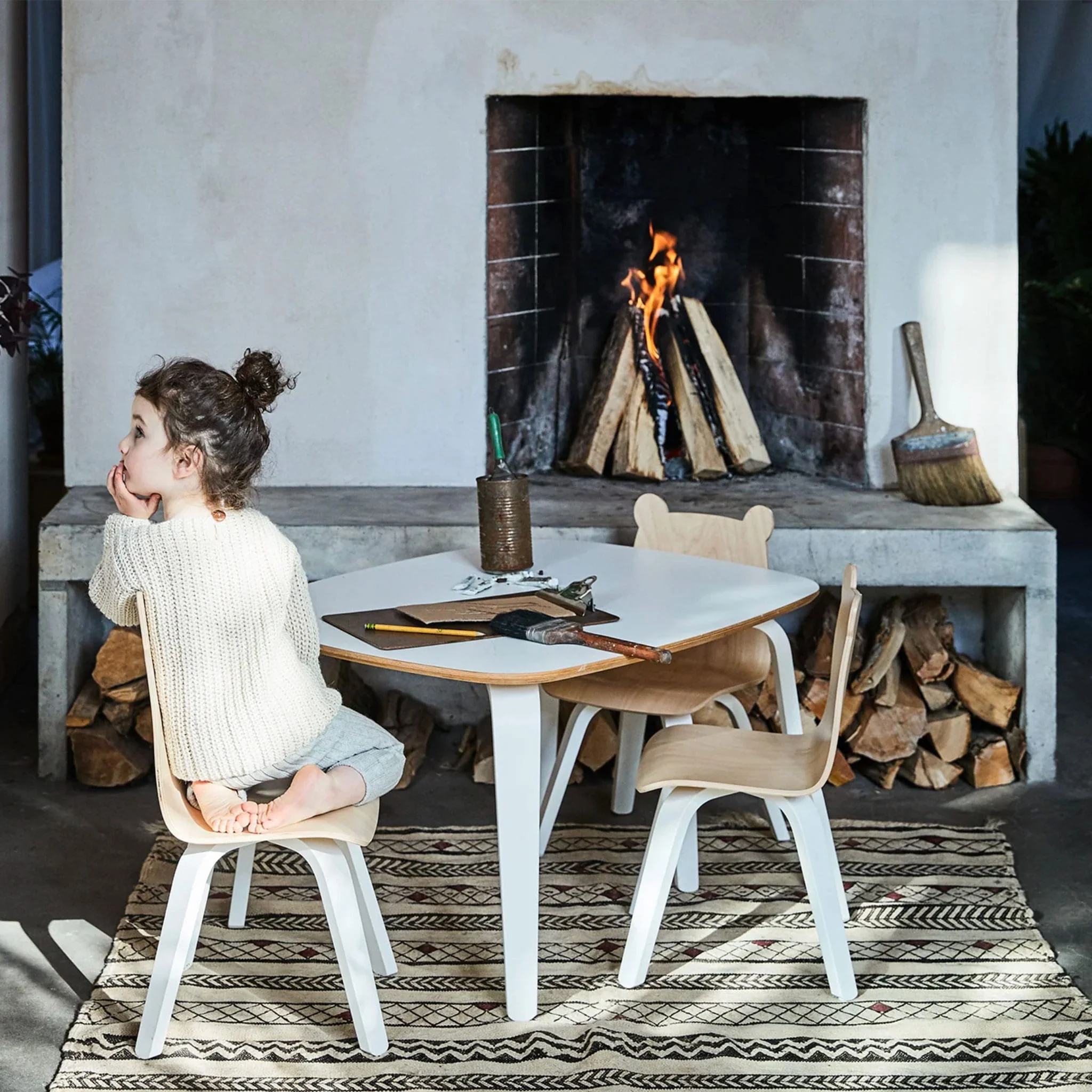 Chaises Bear - Naturel/Blanc(2) - Image 7