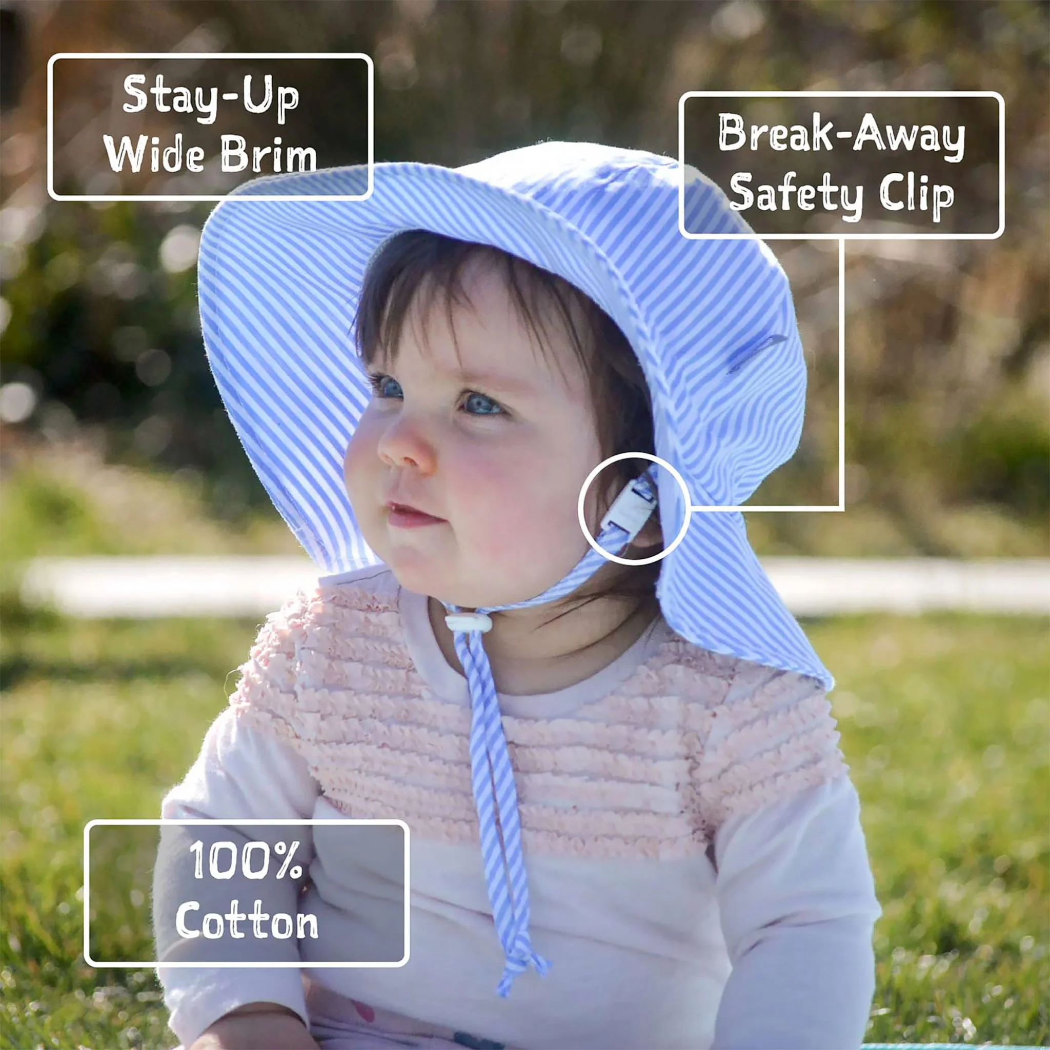 Chapeau Coton UV Pois 0-24mois - Image 3