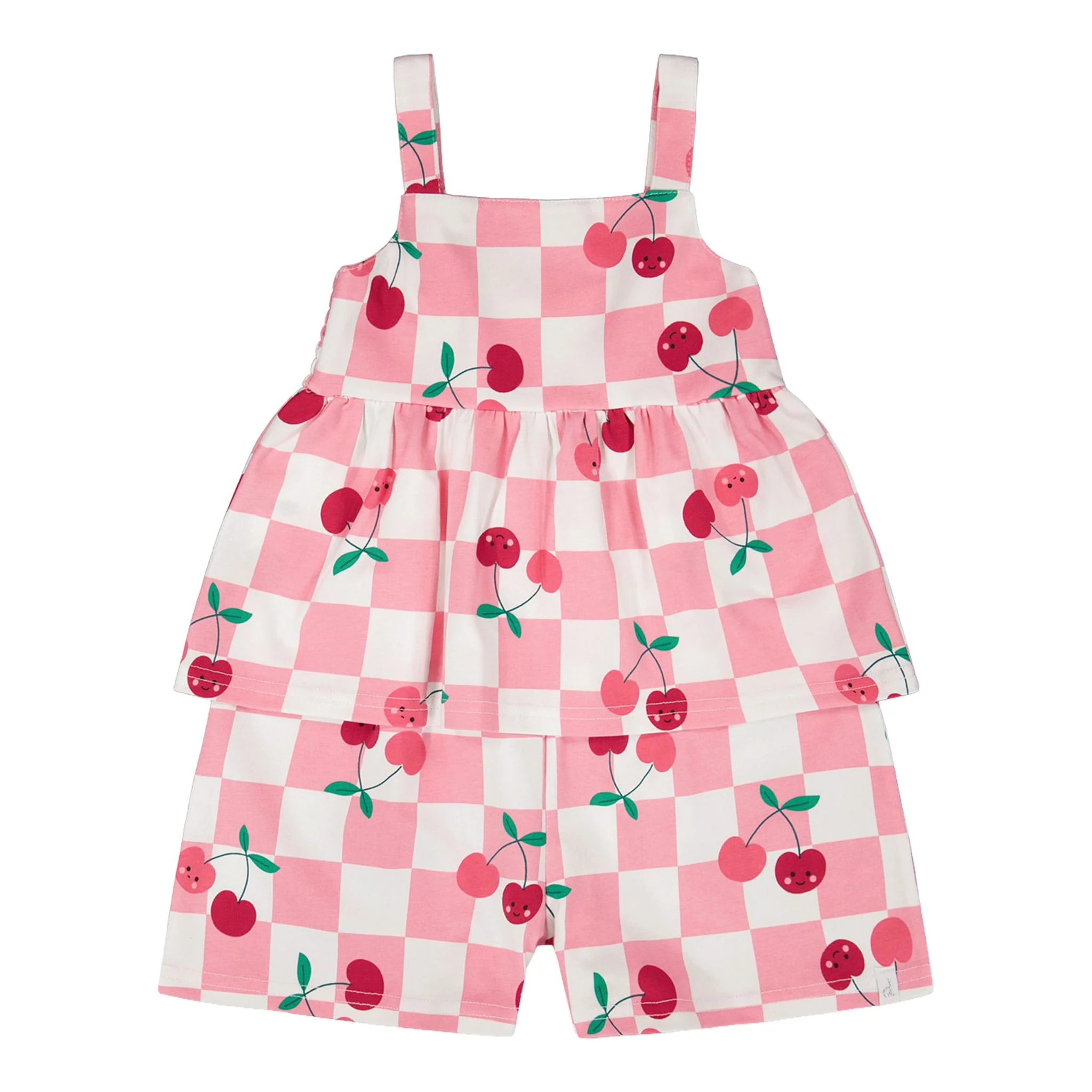 Combinaison Carreaux Cerise 7-10ans