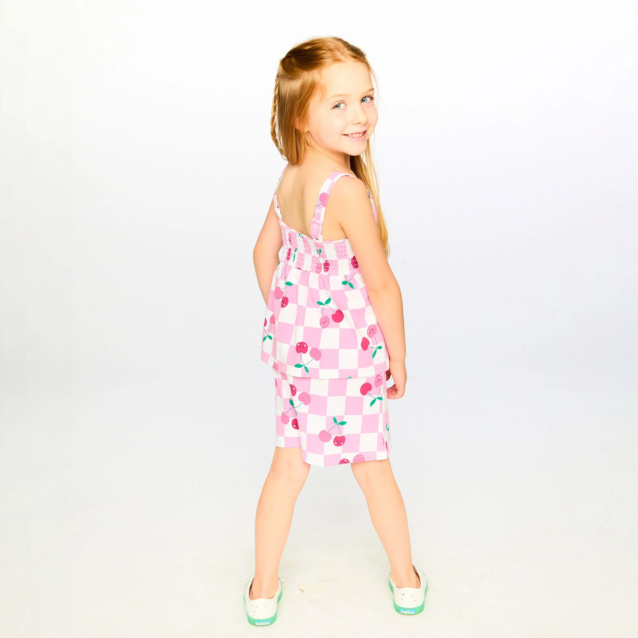 Combinaison Carreaux Cerise 7-10ans - Image 4