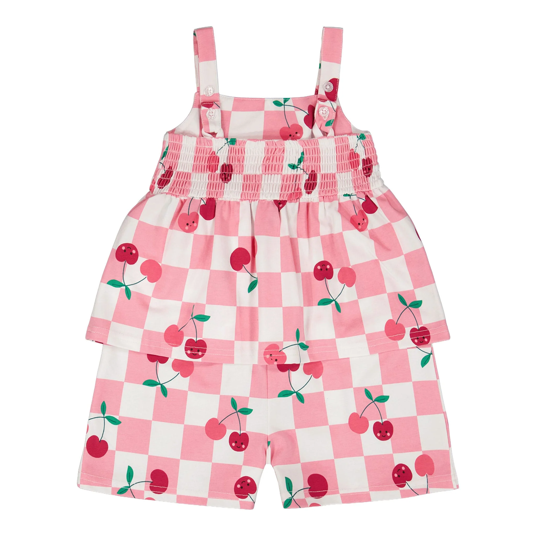 Combinaison Carreaux Cerise 7-10ans - Image 5