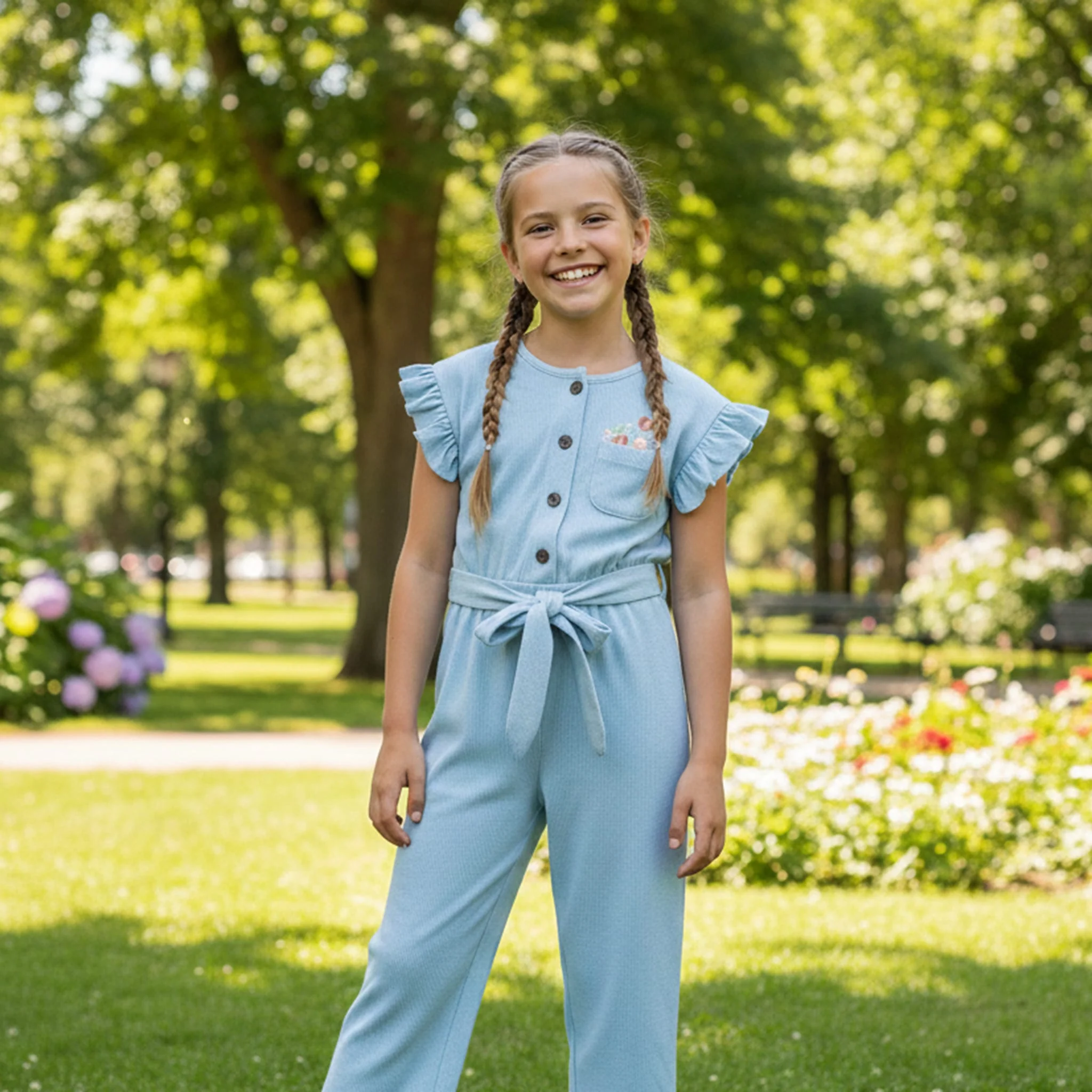 Combinaison Pique-nique Bleue 2-8ans - Image 3