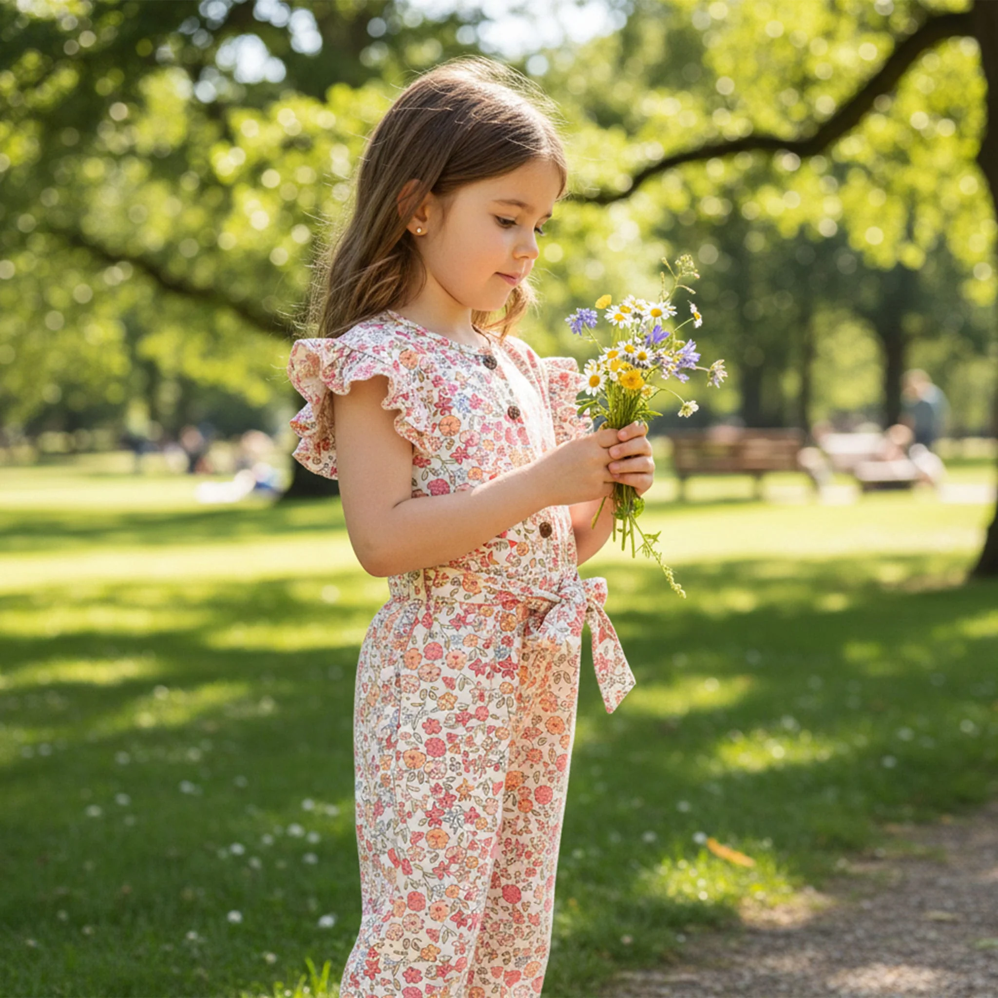 Combinaison Pique-nique Fleurs 2-8ans - Image 4