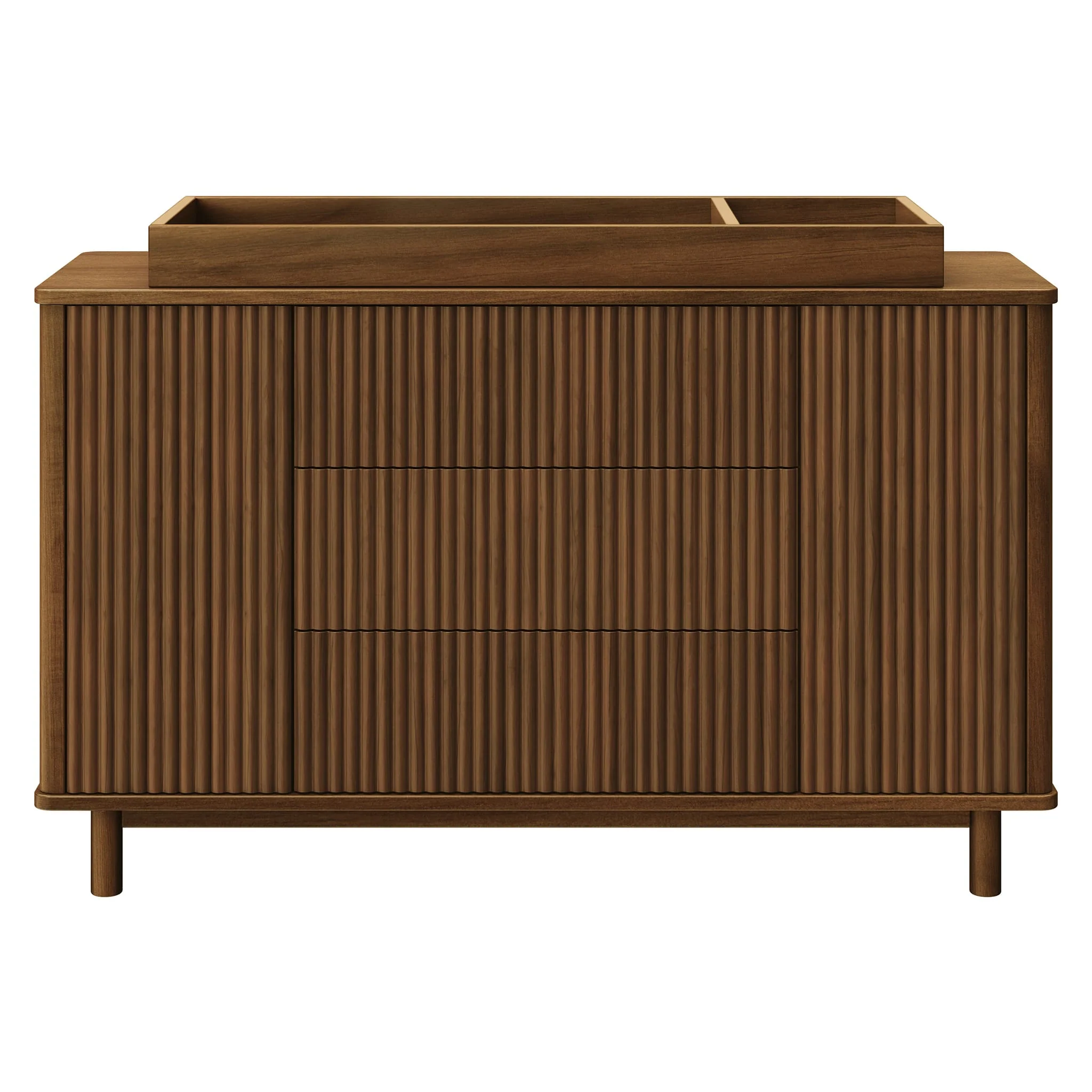 Commode assemblée Pogo Tambour - Noyer naturel - Image 7