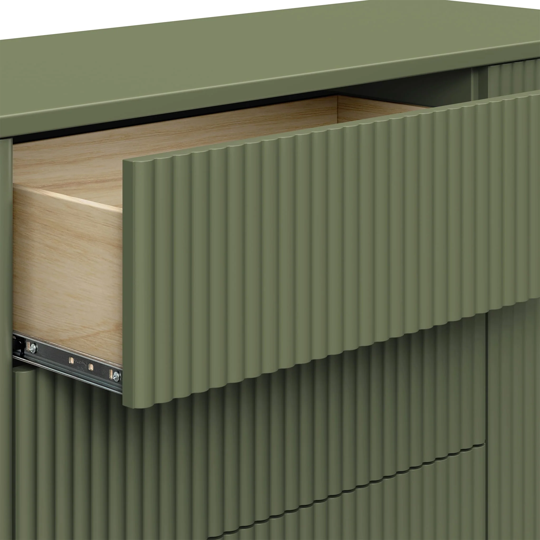Commode assemblée Pogo Tambour - Olive - Image 5