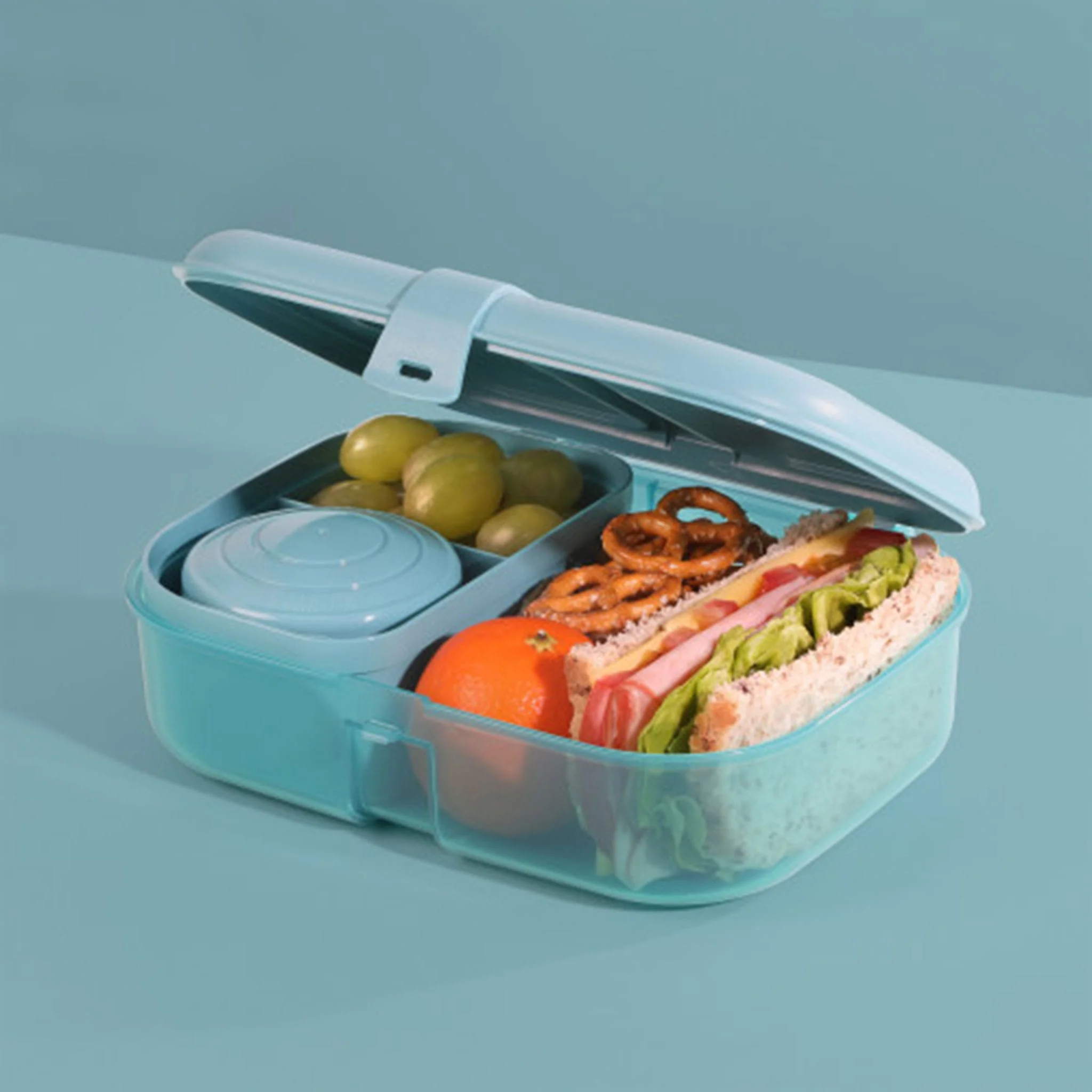 Contenant Lunch Bento 1.1L Turquoise - Image 2