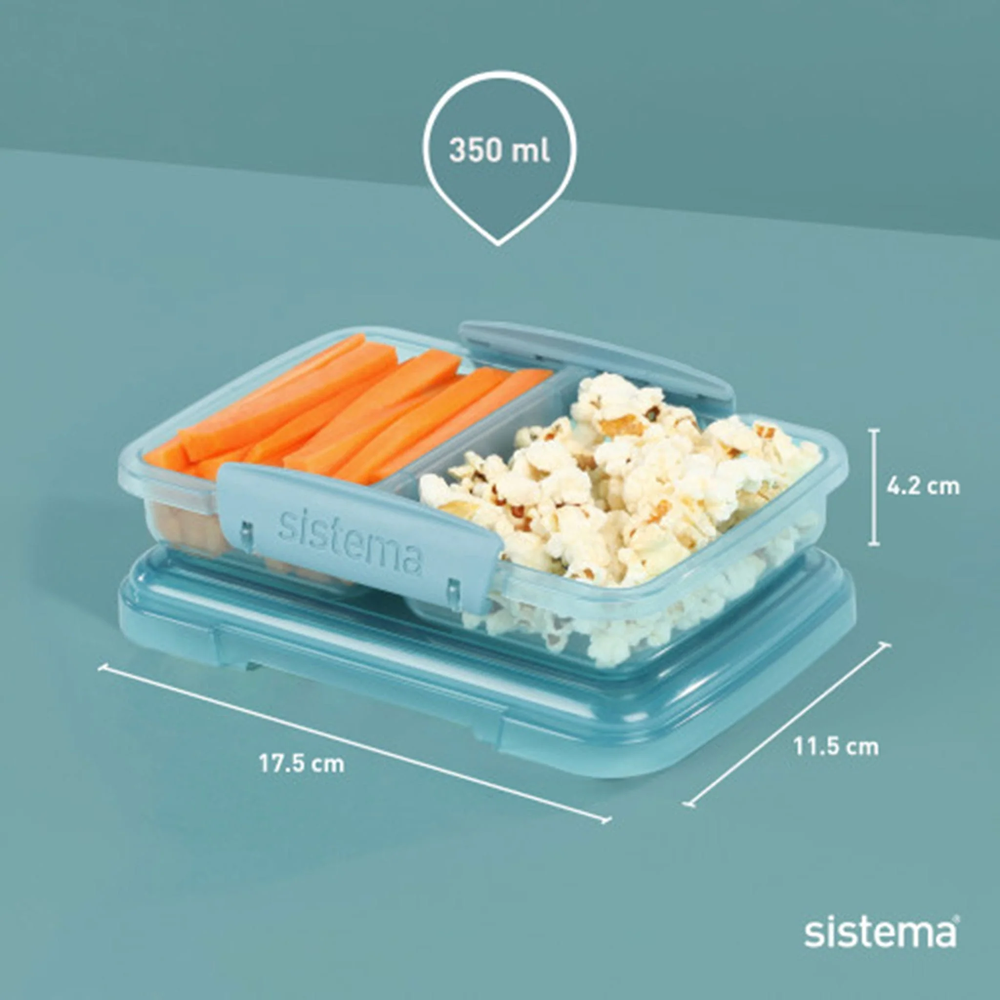 Contenant Lunch 350ml Bleu - Image 3