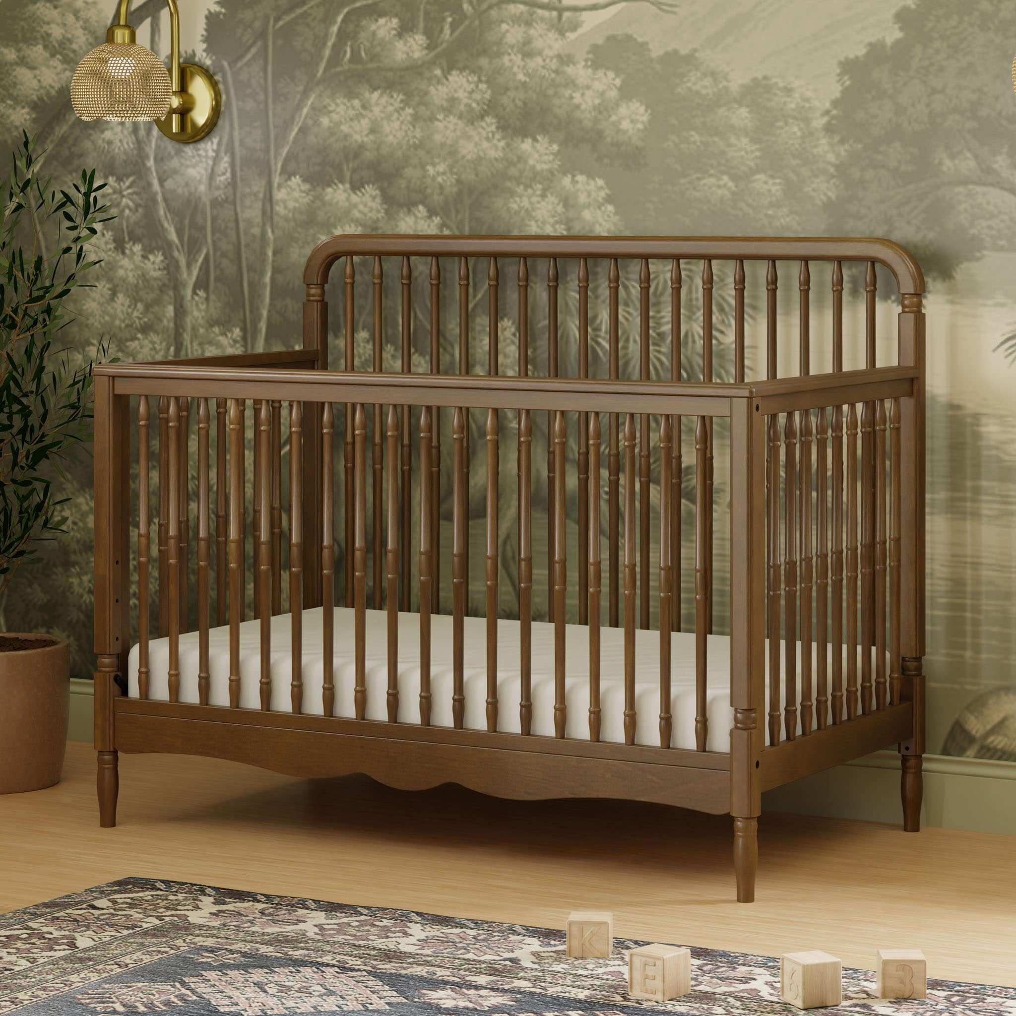 Couchette Convertible Liberty 4-en-1 - Noyer Naturel - Image 8