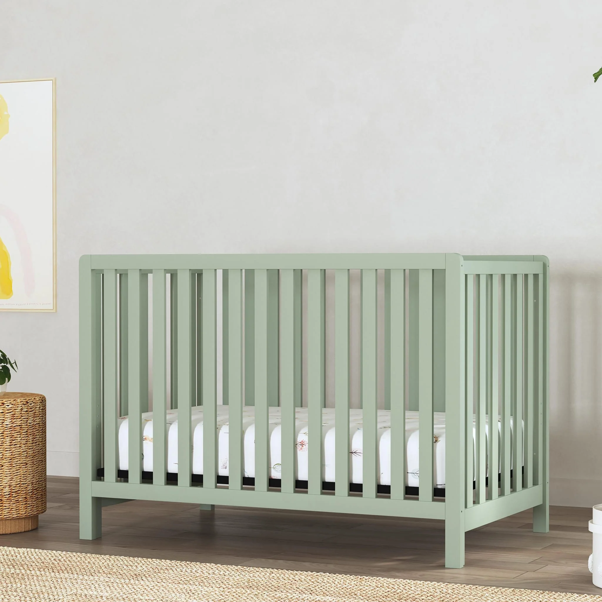 Couchette Convertible 4-en-1 Colby - Sauge - Image 9
