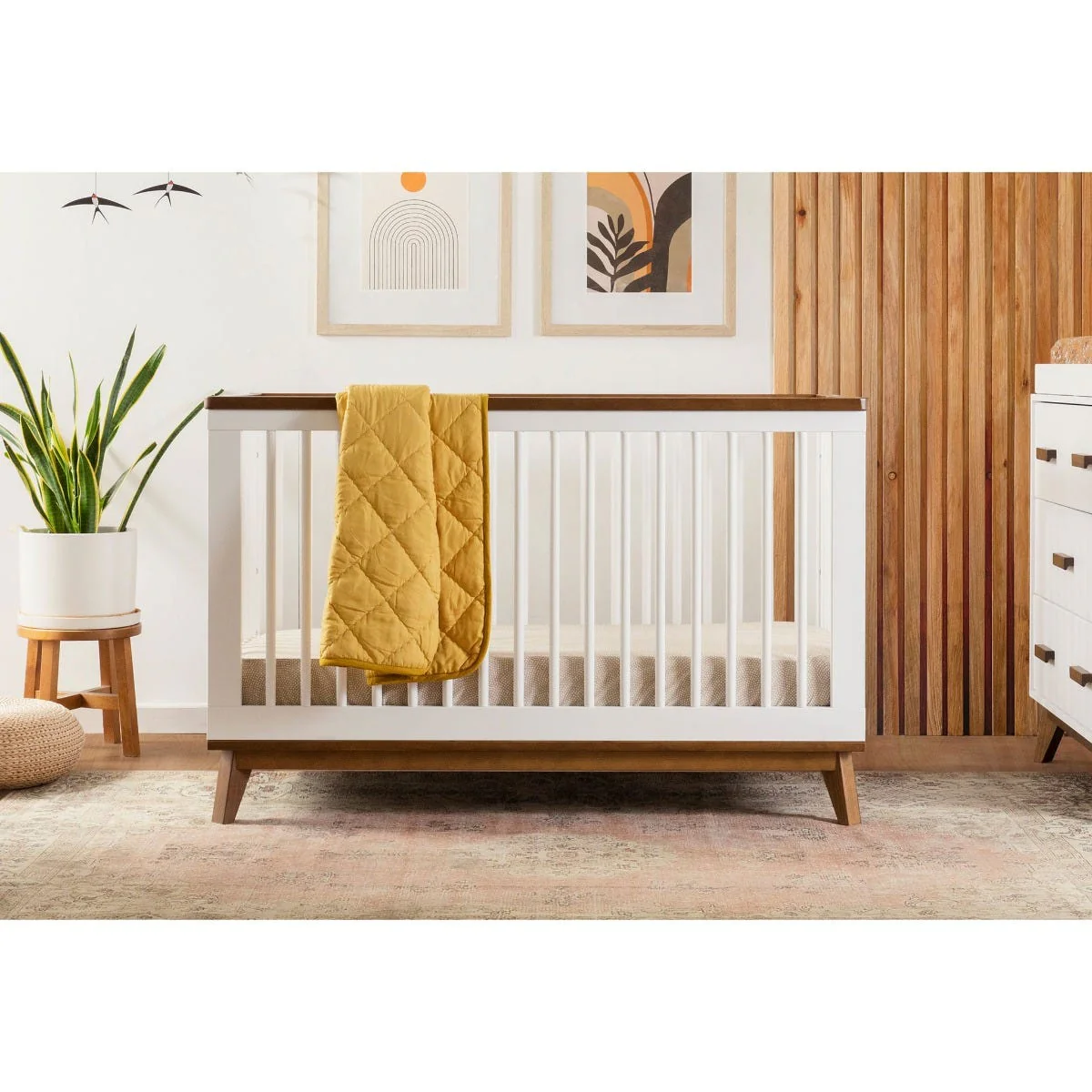 Couchette Convertible 3 en 1 Scoot - Blanc / Noyer - Image 8