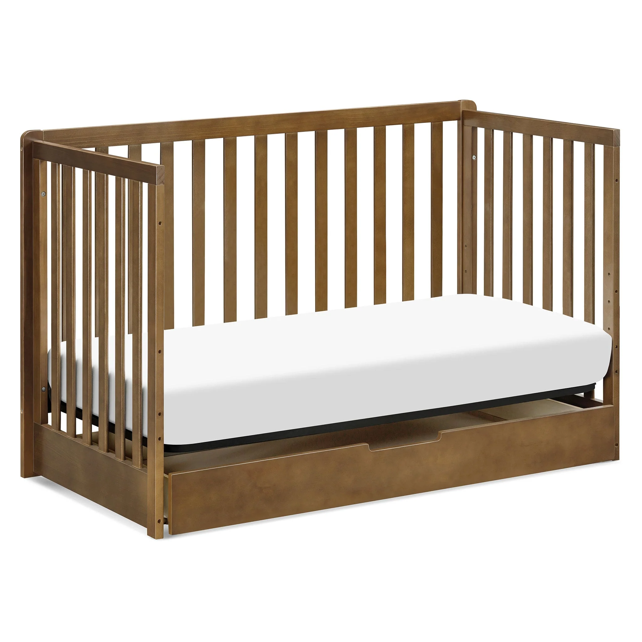 Couchette Convertible 4-en-1 Colby avec Tiroir Gigogne - Noyer - Image 5