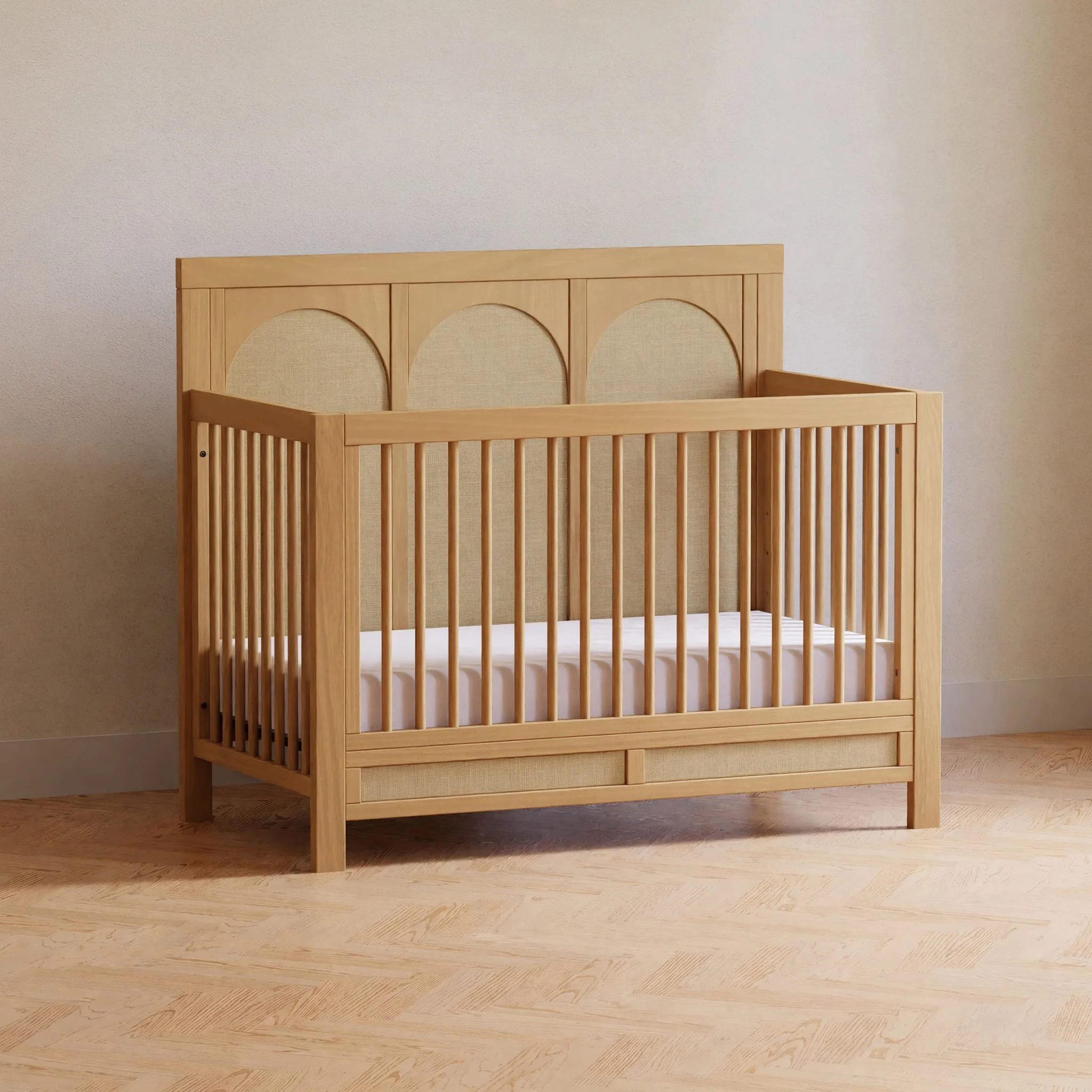Couchette Convertible 4-en-1 Eloise - Miel et Tissu Eco-Weave - Image 13