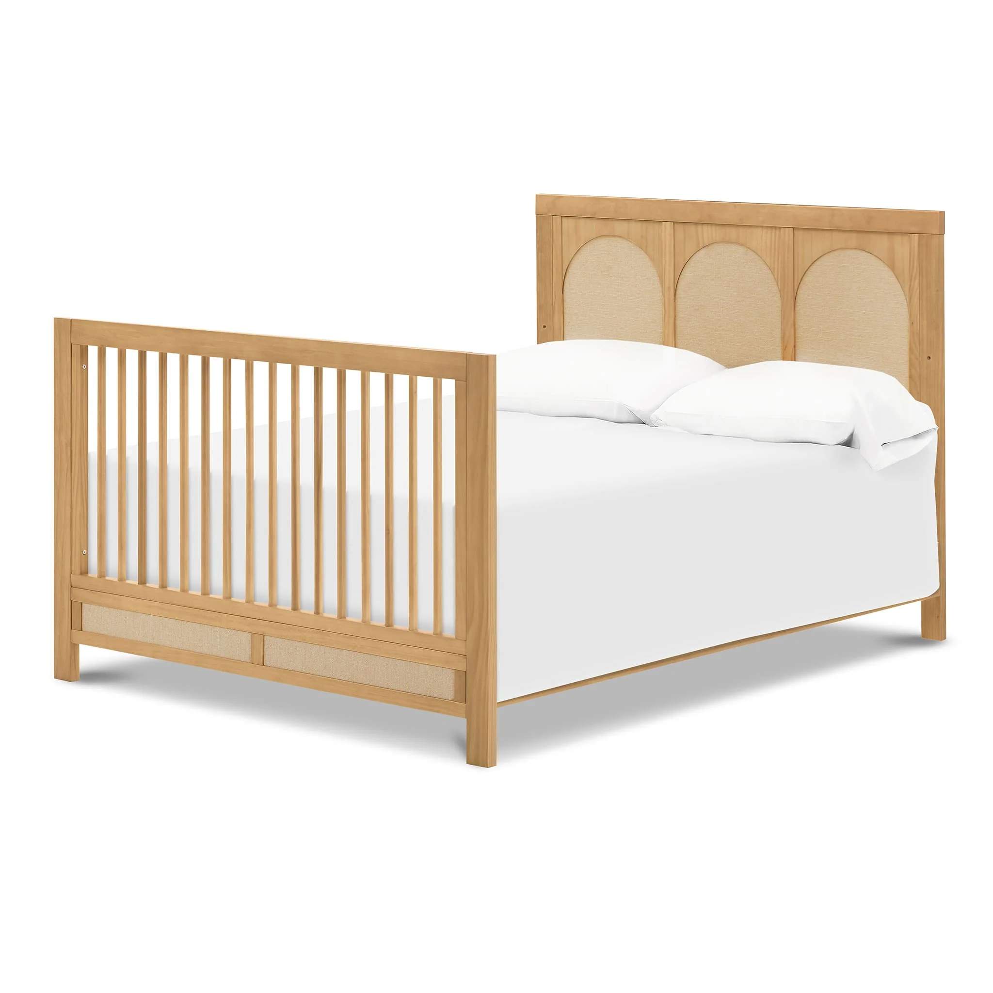 Couchette Convertible 4-en-1 Eloise - Miel et Tissu Eco-Weave - Image 7