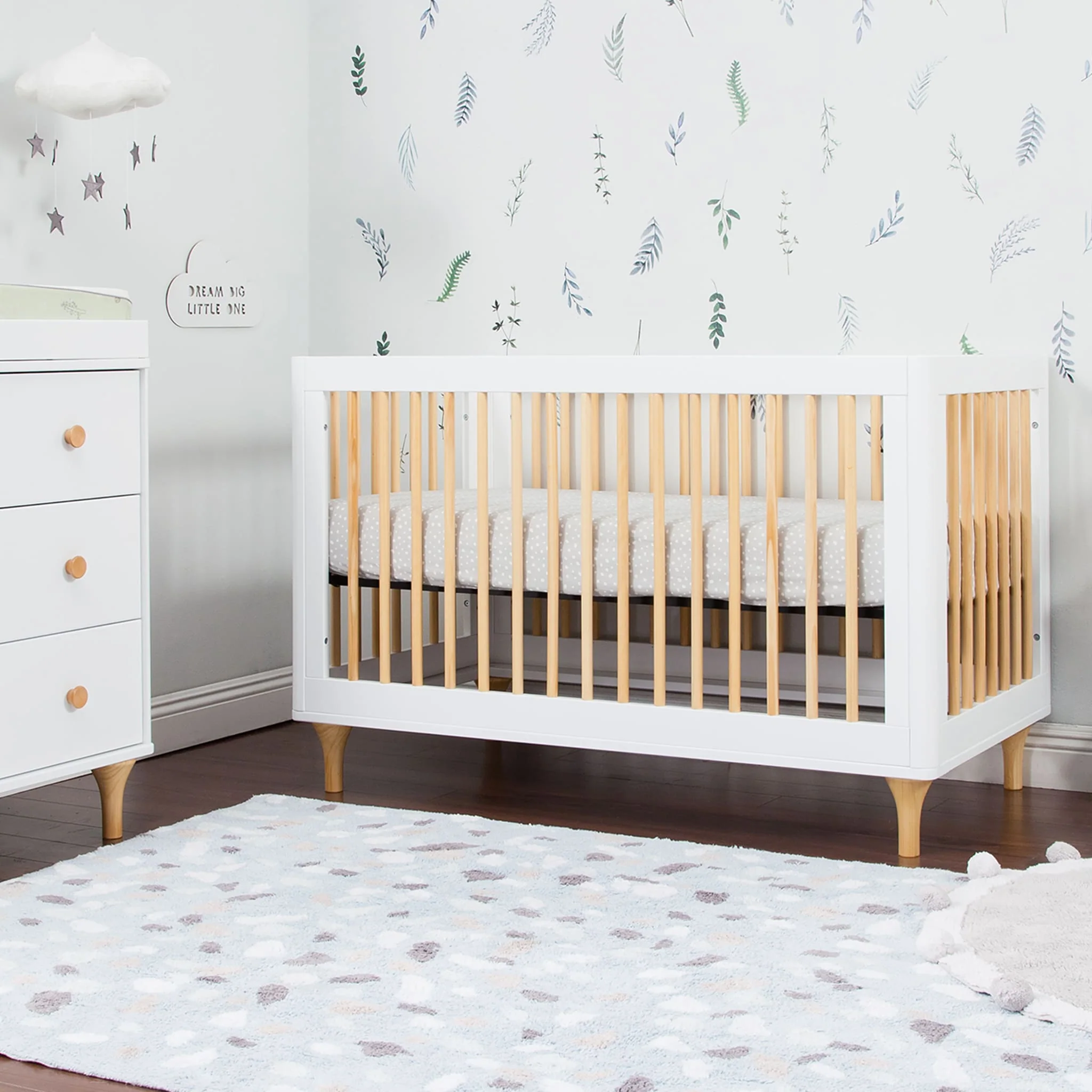 Couchette Convertible 3 en 1 Lolly - Blanc / Naturel - Image 2