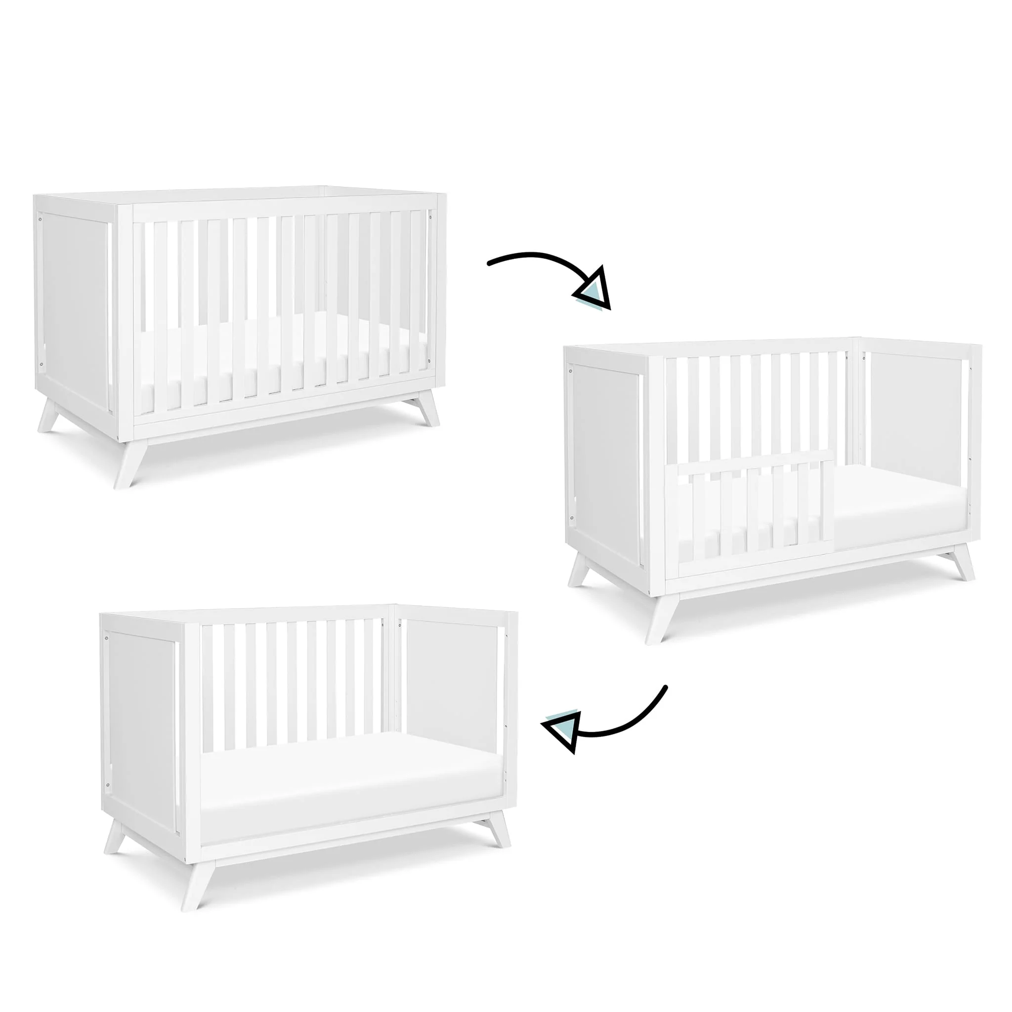 Couchette Convertible 3-en-1 Otto - Blanc - Image 7