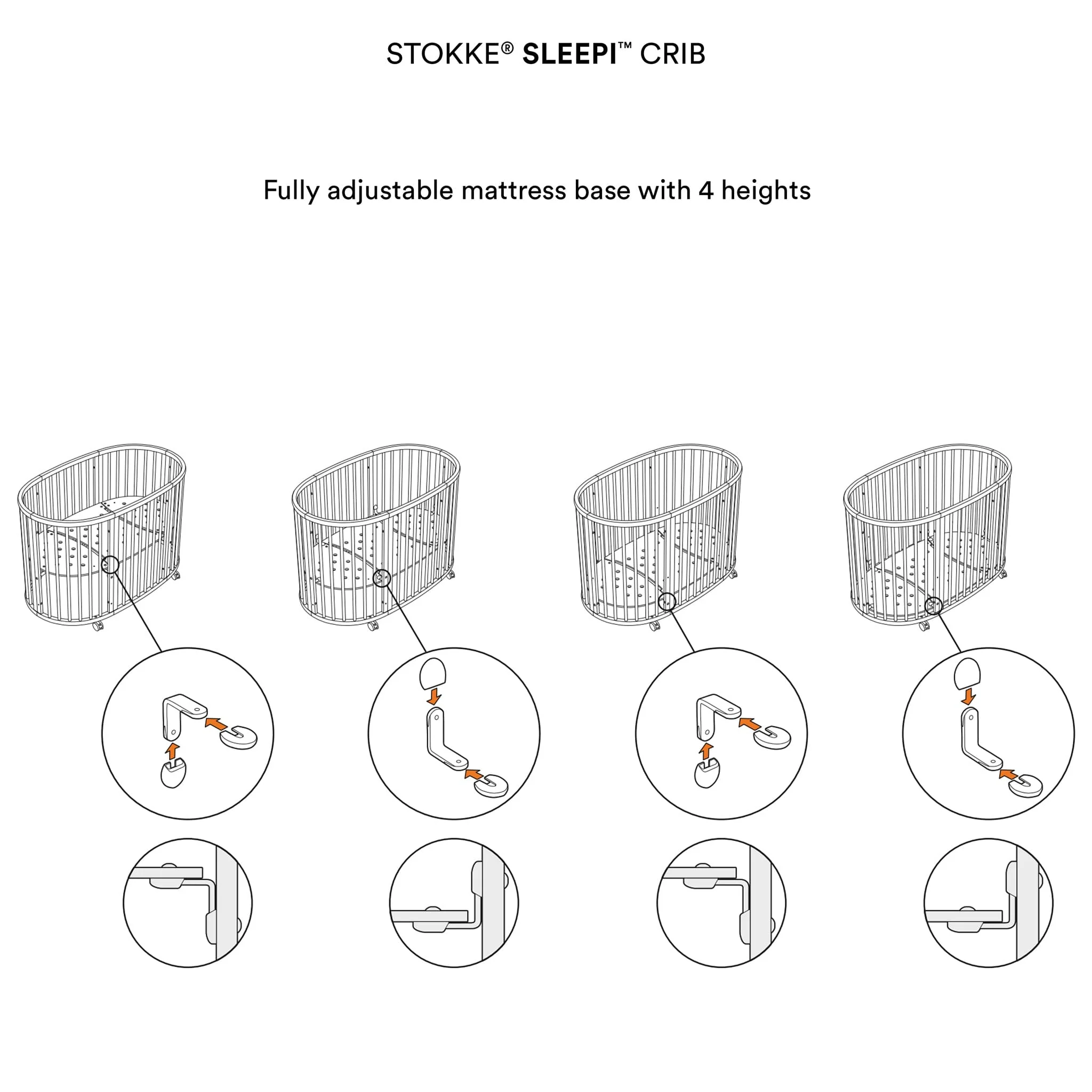 Couchette Évolutive Stokke® Sleepi™ V3 - Blanc - Image 5
