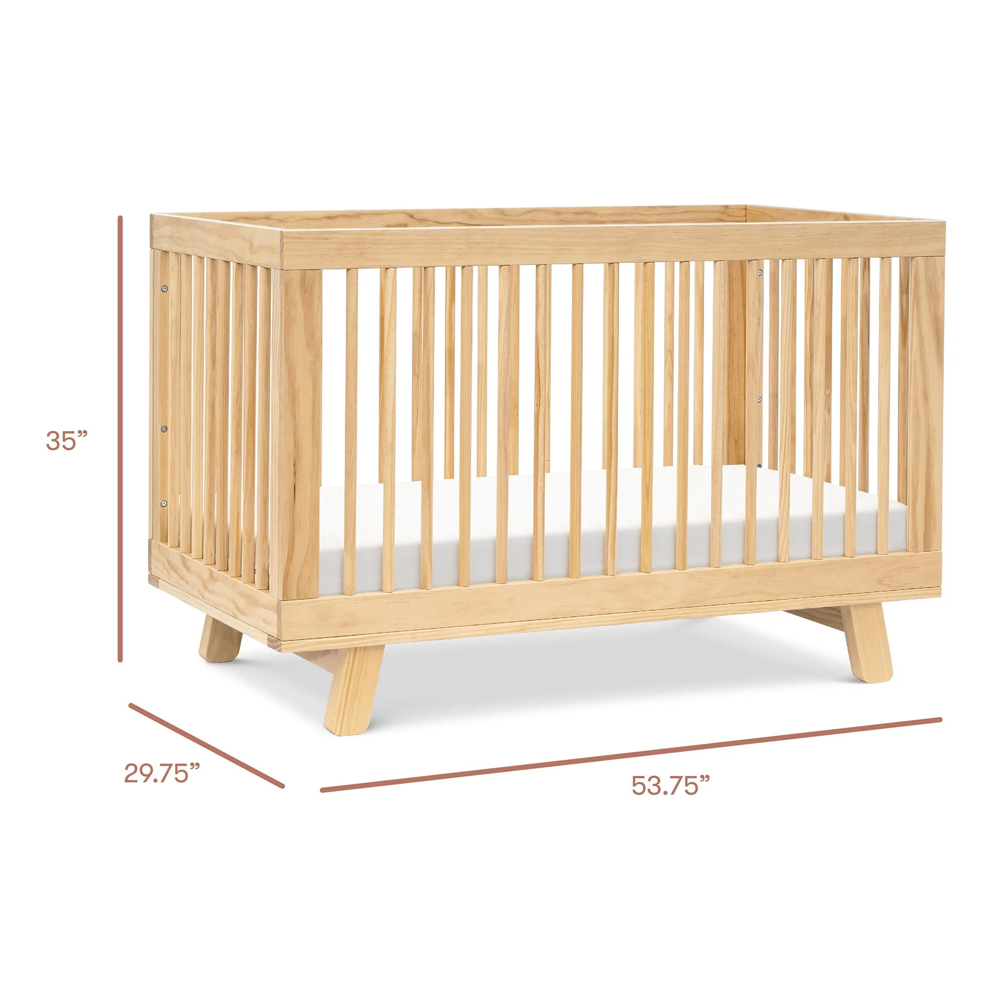 Couchette Convertible 3-en-1 Hudson avec kit de conversion - Naturel - Image 8