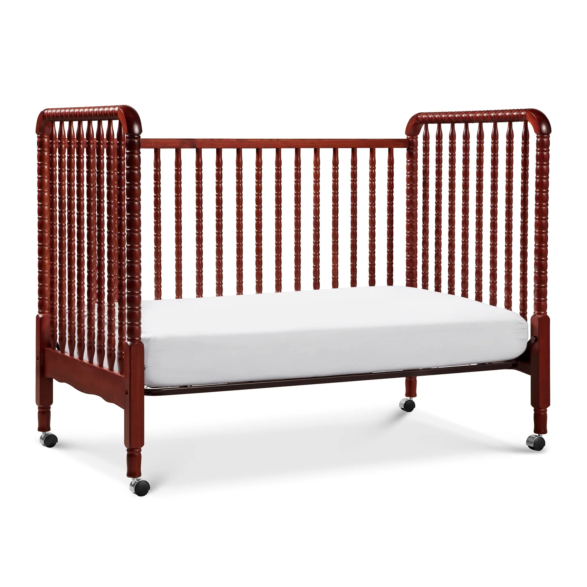 Couchette Convertible 3-en-1 Jenny Lind - Cerise - Image 5